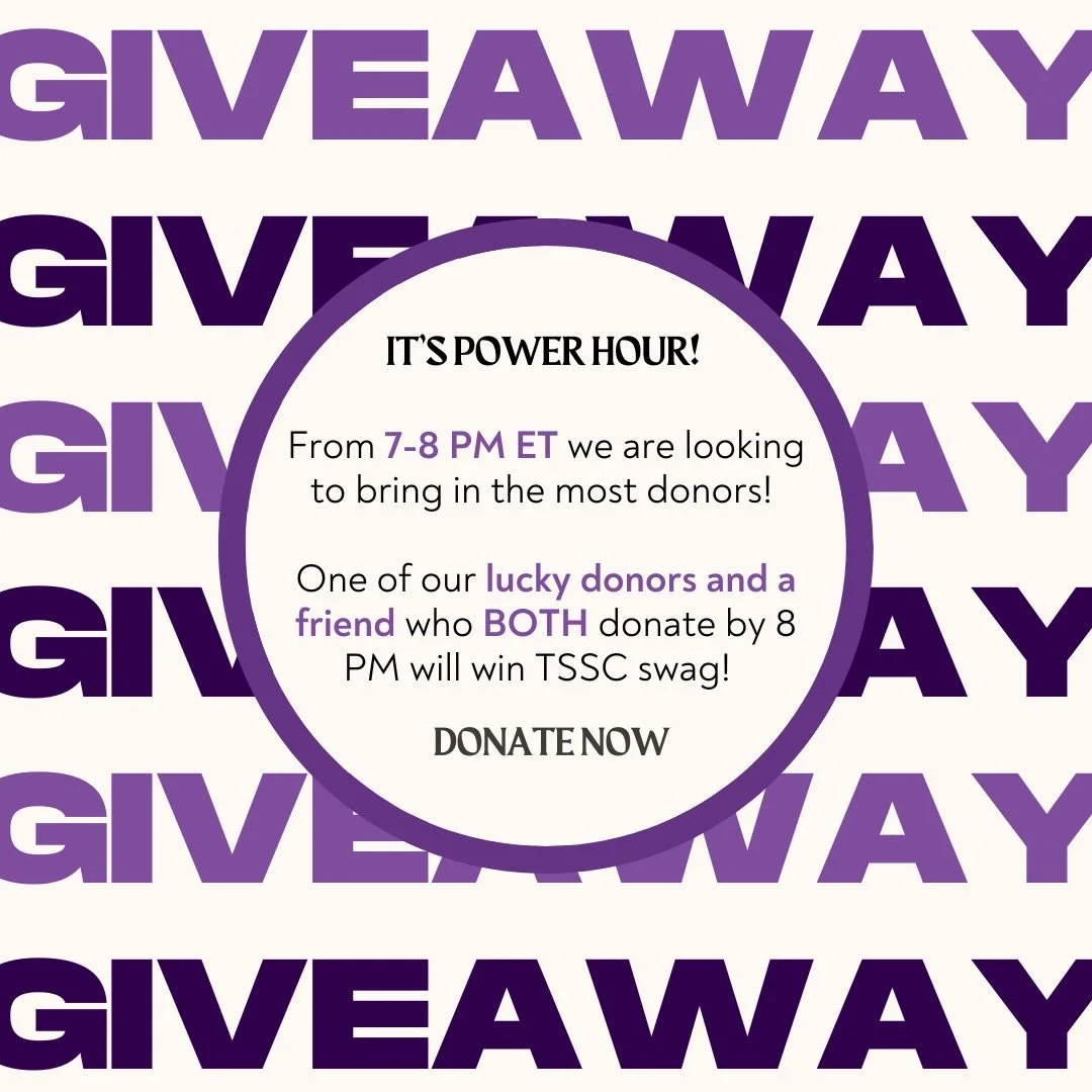 IT'S THE FINAL POWER HOUR! 

This is our last chance to win a power hour and compete for an additional $1,000 to Power Our Circle. We are looking to bring in the most unique/new donors between7 PM &amp; 8 PM. 

We hope that not only will you support 