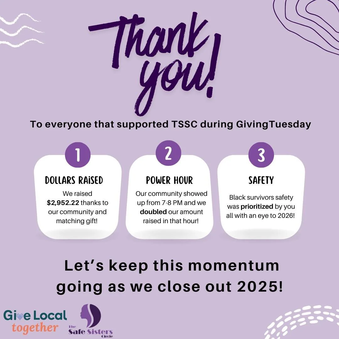 THANK YOU to everyone that donated, shared, and commented for our GivingTuesday campaign yesterday! We may not have hit our 24 hour goal, but we are excited to take the momentum and spirit from our community into the rest of our end of year campaign.