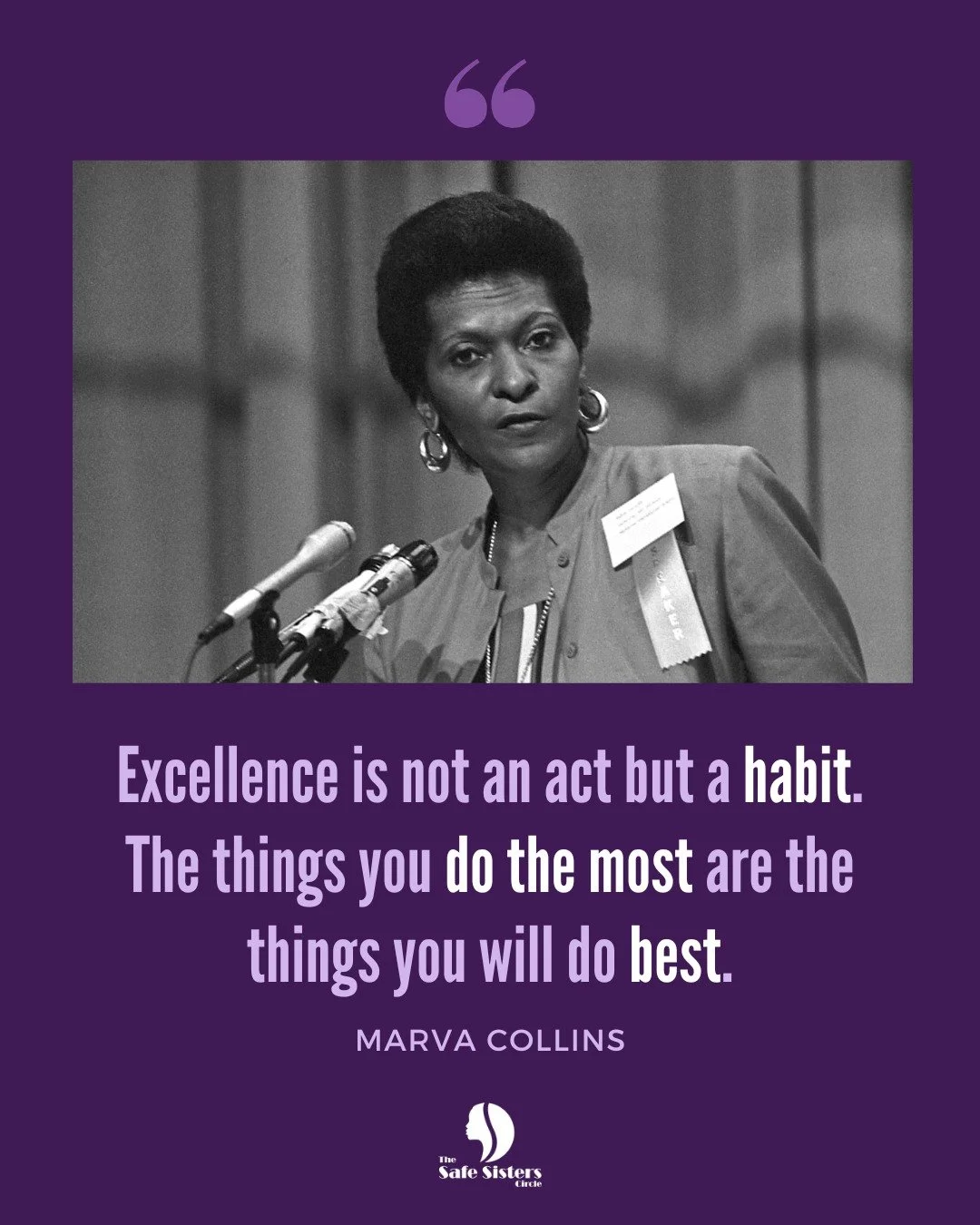 Motivation Monday reminds us that consistency is powerful. Marva Collins&rsquo; words encourage us to build habits that support our growth, resilience, and well-being&mdash;one day at a time.

#MotivationMonday #MarvaCollins #ExcellenceIsAHabit #Cons