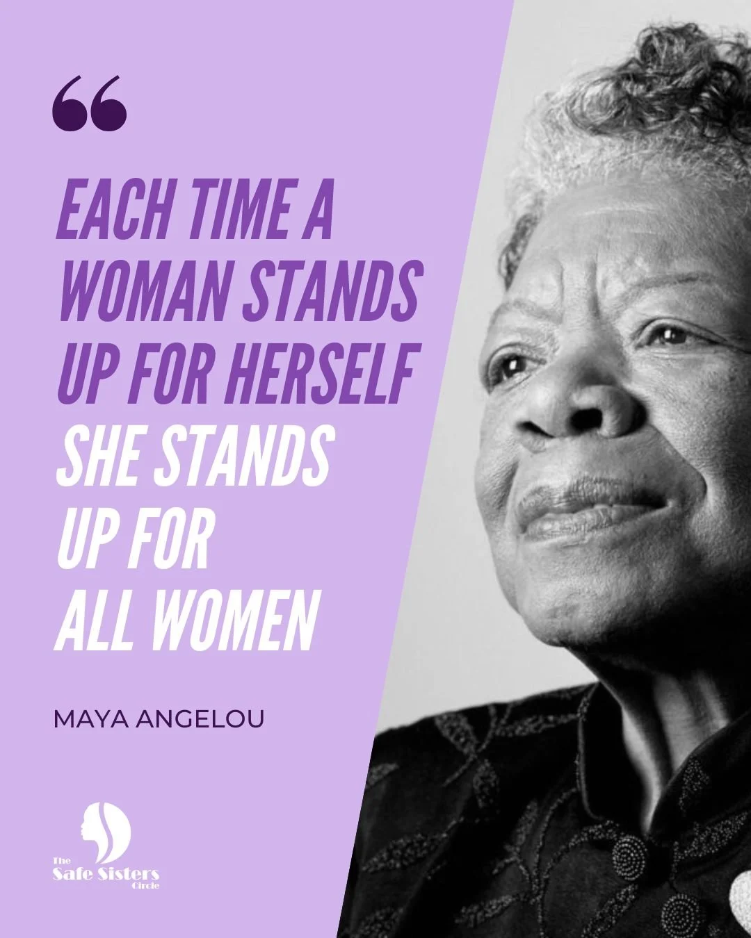 Every act of courage by one woman strengthens all women. Standing up for yourself sends a powerful message of resilience, empowerment, and solidarity.

#WomenEmpowerment #StrengthInSolidarity #TheSafeSistersCircle #ResilientWomen #SupportEachOther