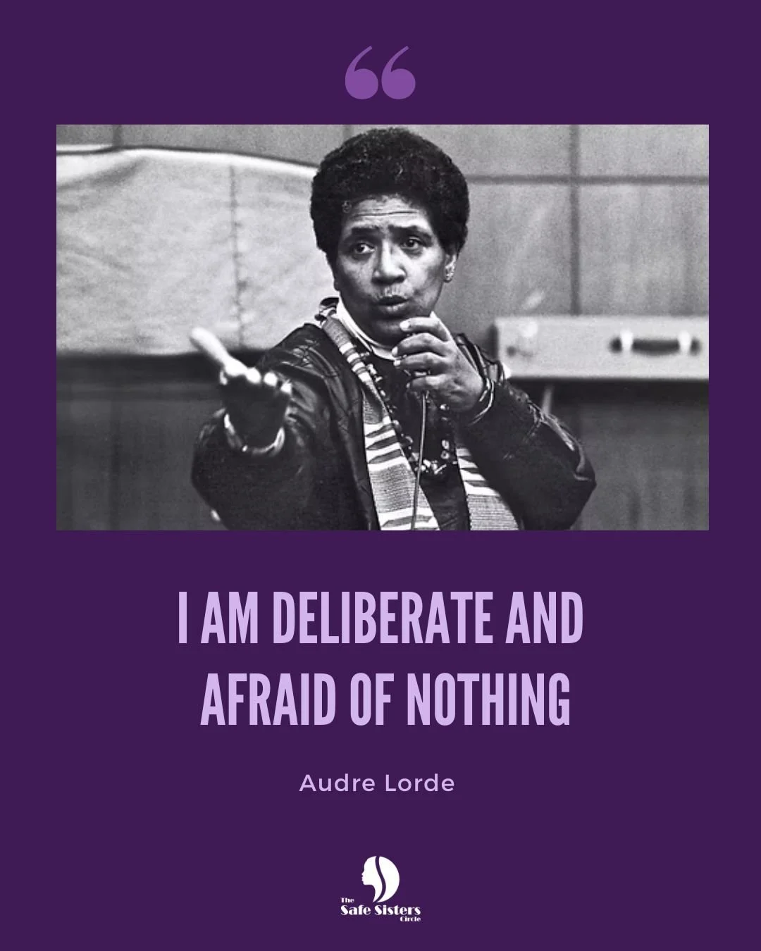This is your reminder to move with intention this week.
Even when fear shows up, you can still choose yourself, your voice, and your path forward.

#MotivationMonday #AudreLorde #IntentionalLiving #InnerStrength