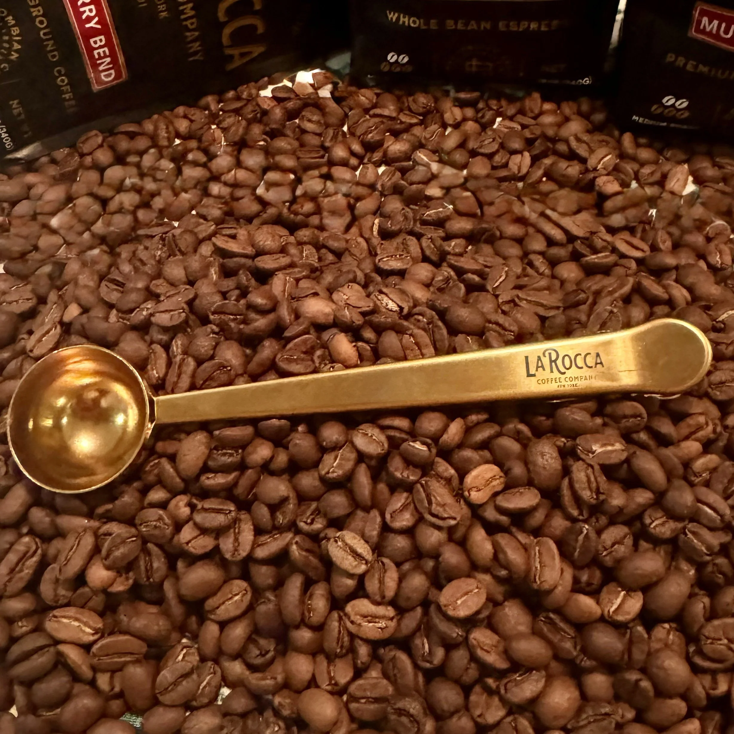 Gold Stainless Steel Scoop / Bag Clip