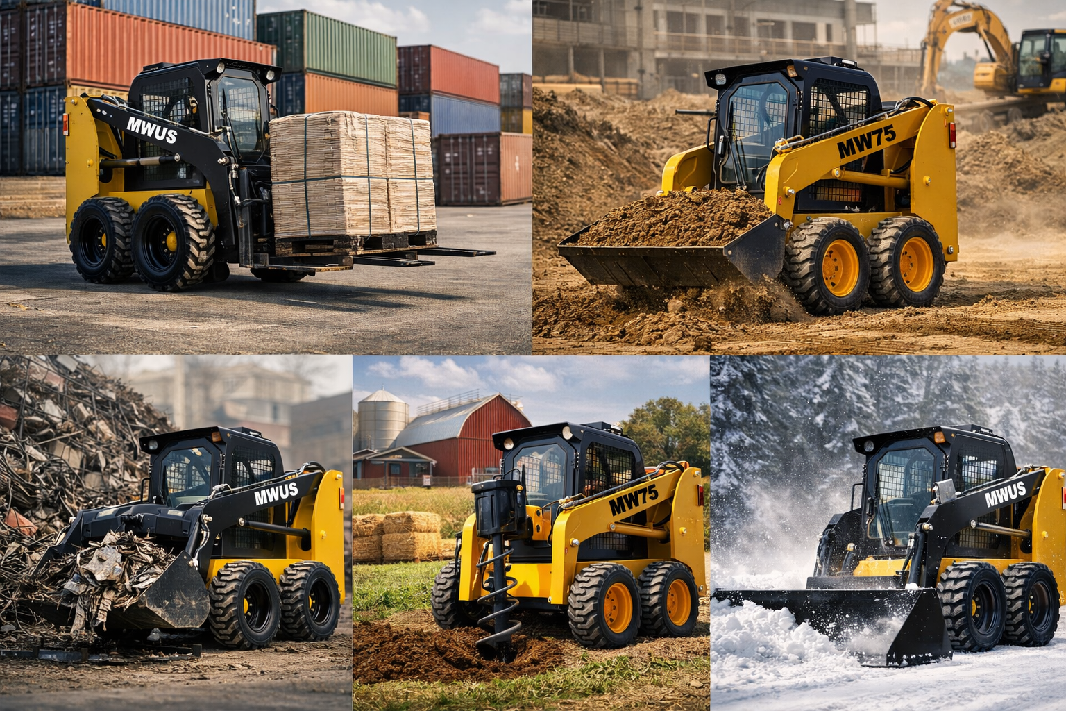 Top 5 Job Sites for Skid Steer Loaders
