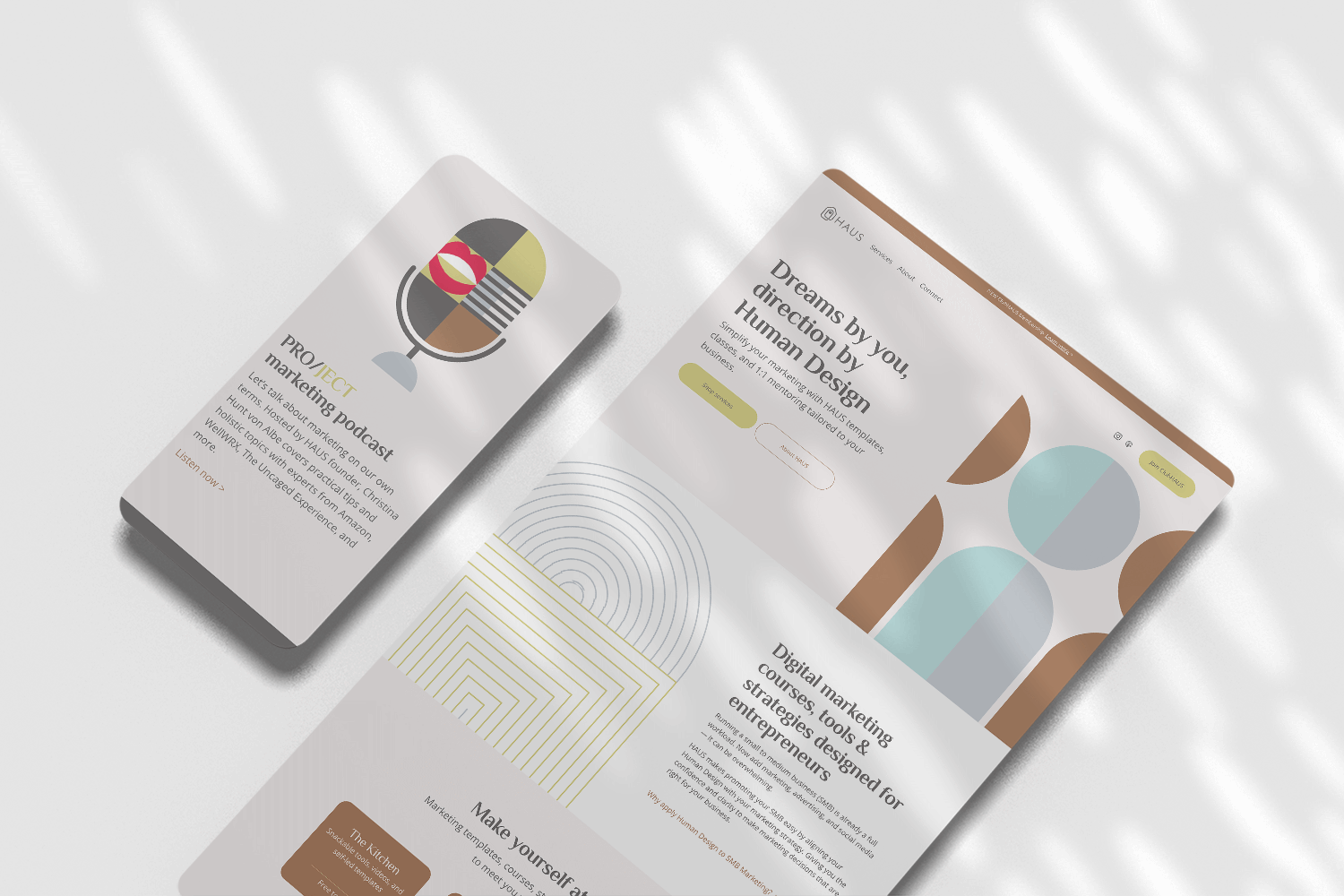 HAUS Identity, Website Design, and Content Strategy