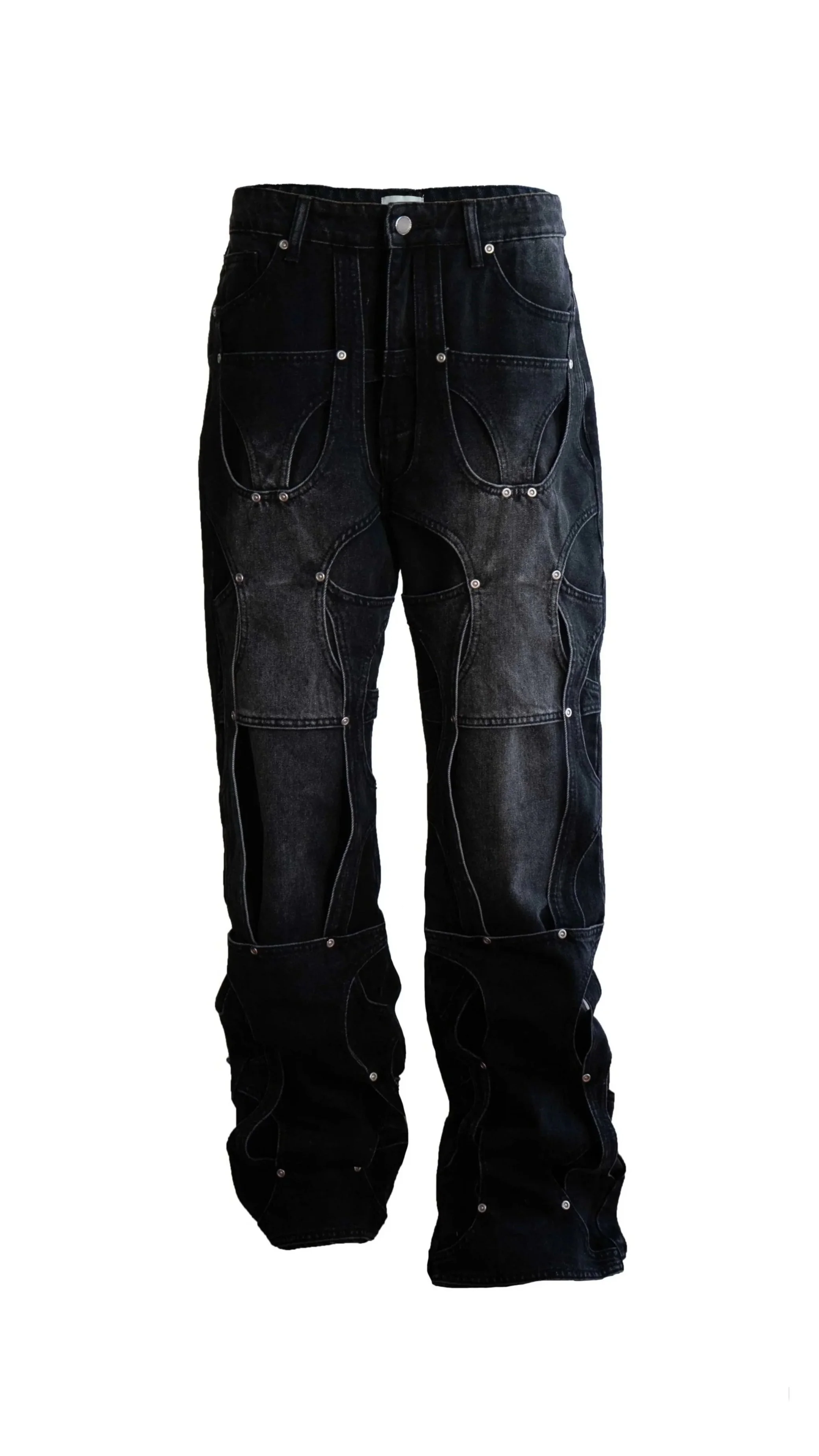 MOTIF UNISEX JEANS | BLACK