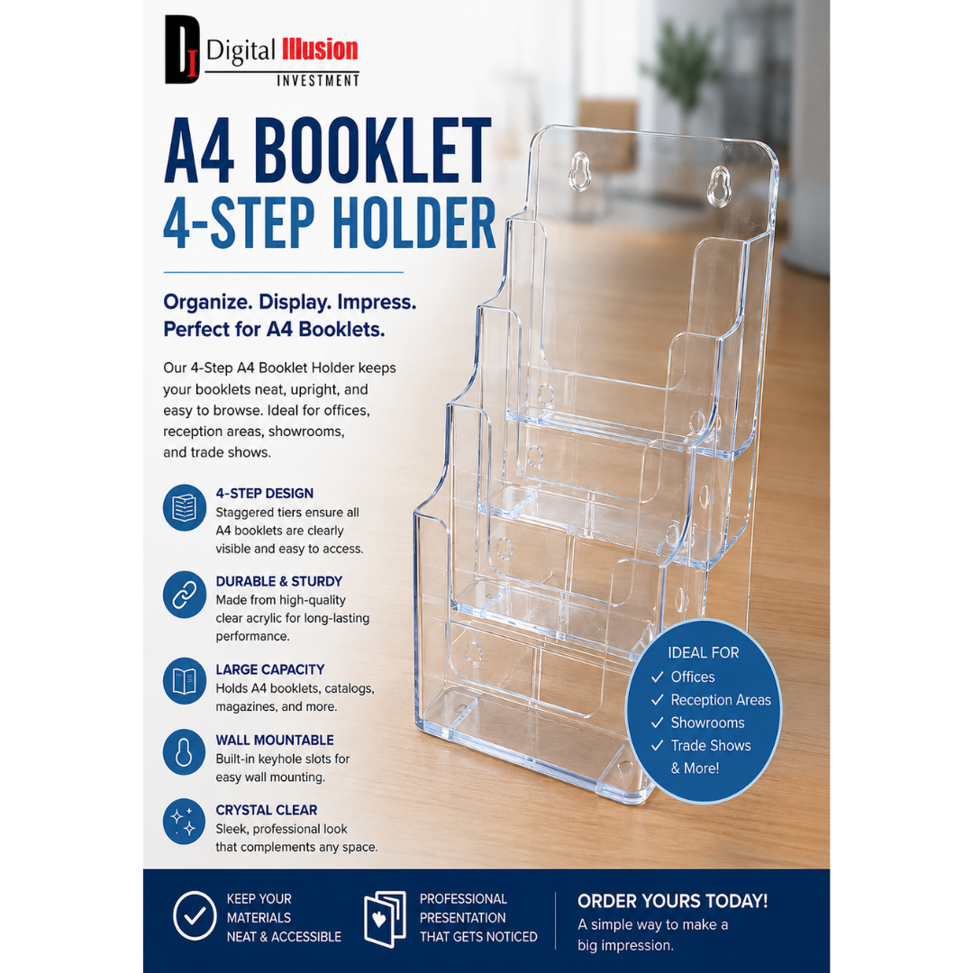 A4 Booklet 4-Step Holder
