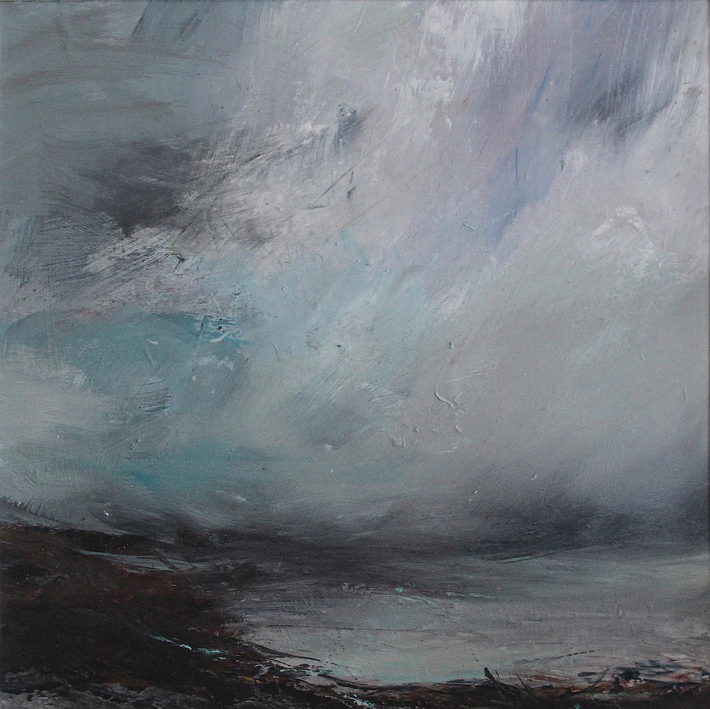 Skudder - Storm watching from Breihellier Point, Sandness