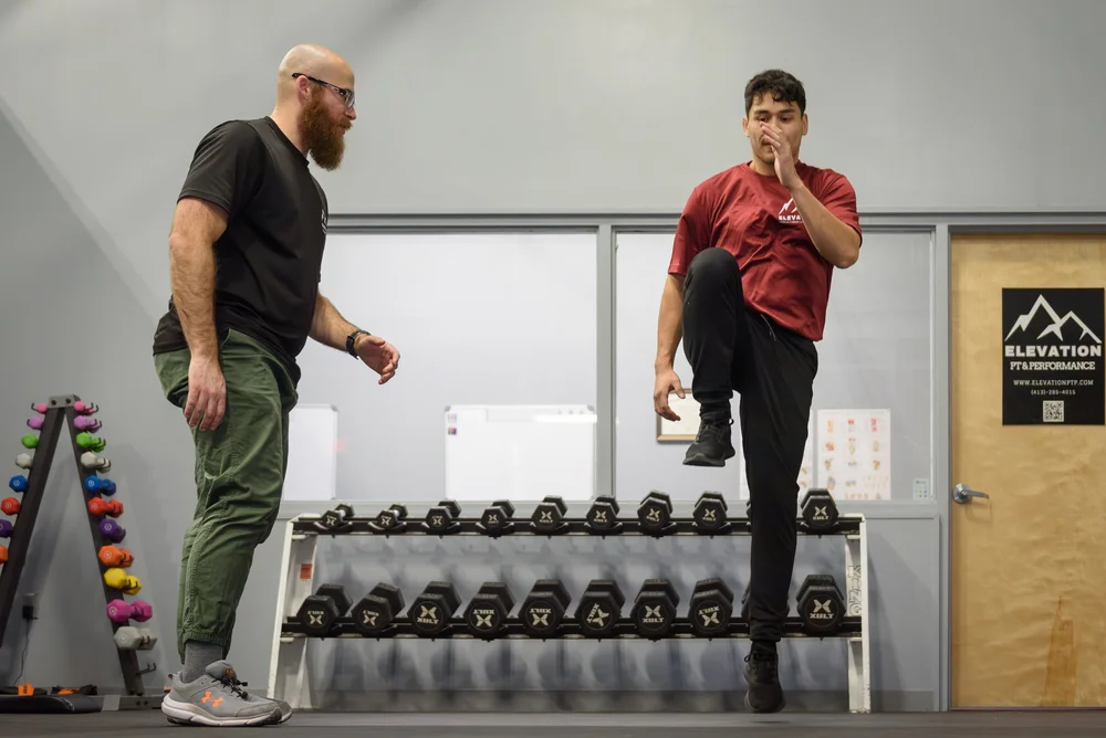 Athlete training with Elevation Physical Therapy and Performance in Ludlow, MA