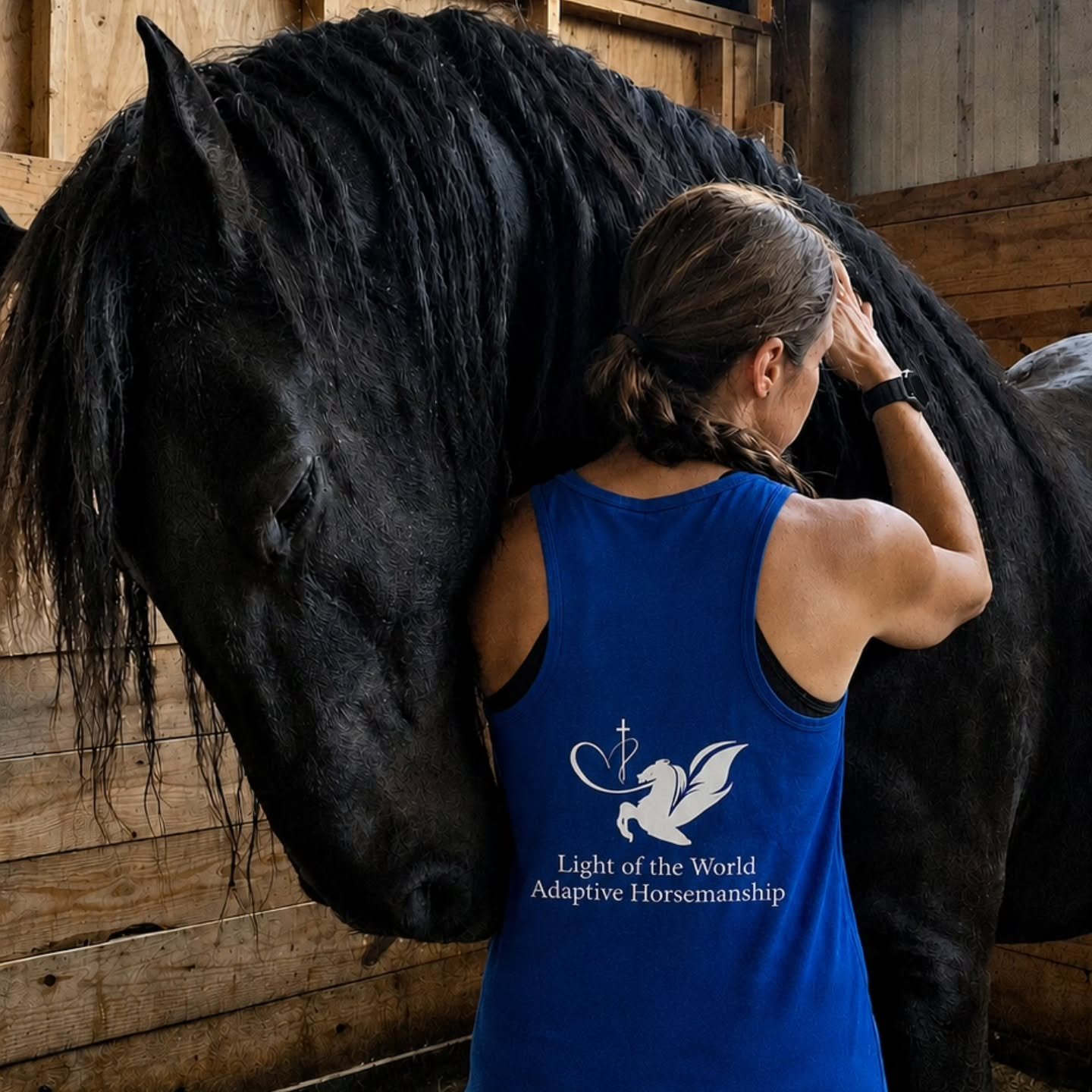 Sometimes you just need a hug from the biggest horse in the barn💜
#Xander #friesian #dreamhorse