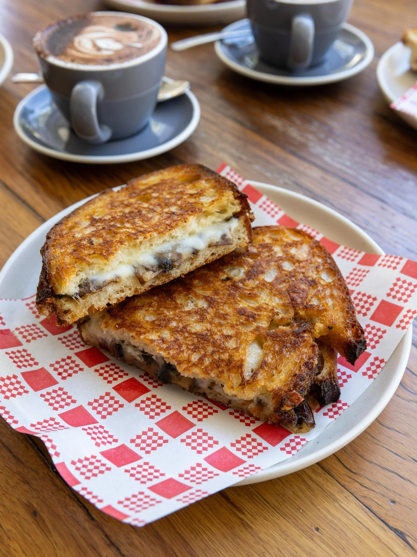 🔥 NEW CHEESE TOAST TRIO 🧀
Melty &bull; Toasty &bull; Delicious

Made with a blend of Mozzarella + Provolone for the perfect stretch + flavour.

Four flavours, all irresistible 👇 

🌶 Hot Salami &amp; Cheese
A spicy kick with gooey melt.

🥓 Smoked