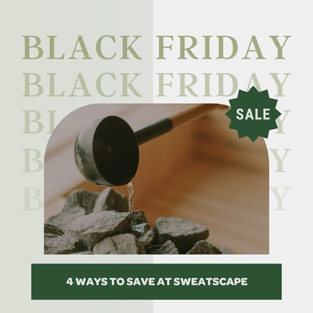 🎉Black Friday is here, and the savings are HOT! 🔥🔥🔥

✨ 4 Ways to Save at Sweatscape ✨

🔥 50% OFF your first month on ALL memberships🧖🏼&zwj;♀️

🔥 Up to 20% OFF packages ❄️

🔥 10% OFF gift cards (the perfect present!) 🎁

🔥 50% OFF friend pas