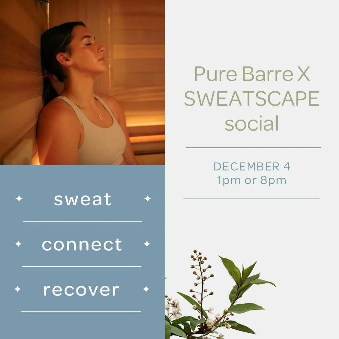 Sweat, Recharge, Connect &ndash; Pure Barre Style!

Join us at SWEATSCAPE for a special social event created just for the Pure Barre community. Experience the ultimate recovery and relaxation with sauna sessions, cold plunges, and complimentary ameni