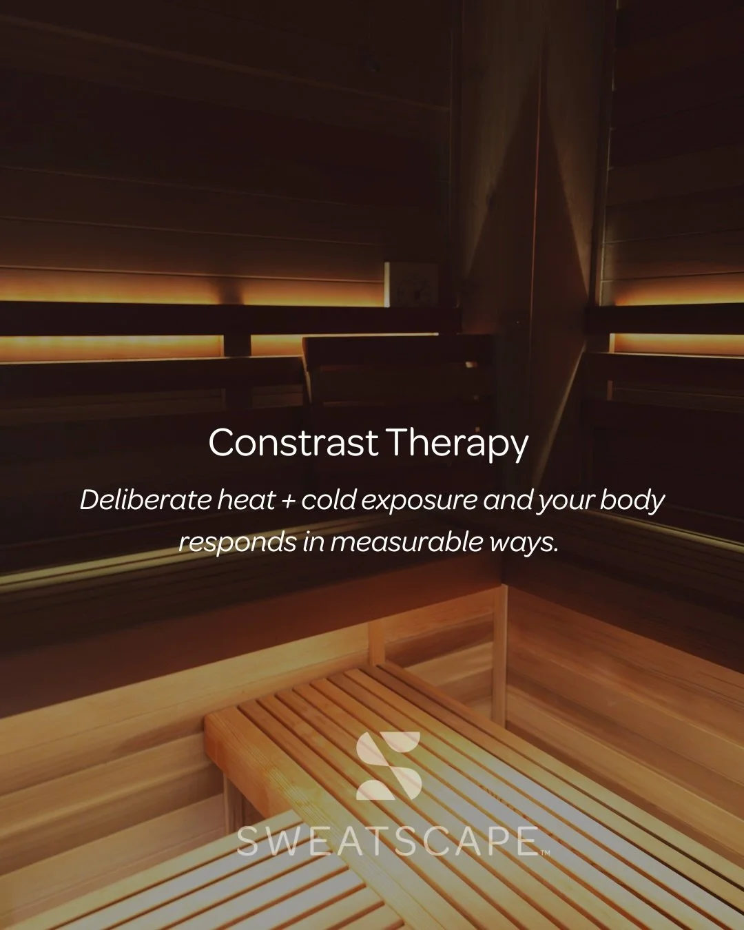 Hot. Cold. Quiet. Repeat.

Contrast therapy isn&rsquo;t about doing something extreme.
It&rsquo;s about giving your nervous system a controlled stressor &mdash; so it learns how to handle real life stress better.

The research is clear:
&bull; Better