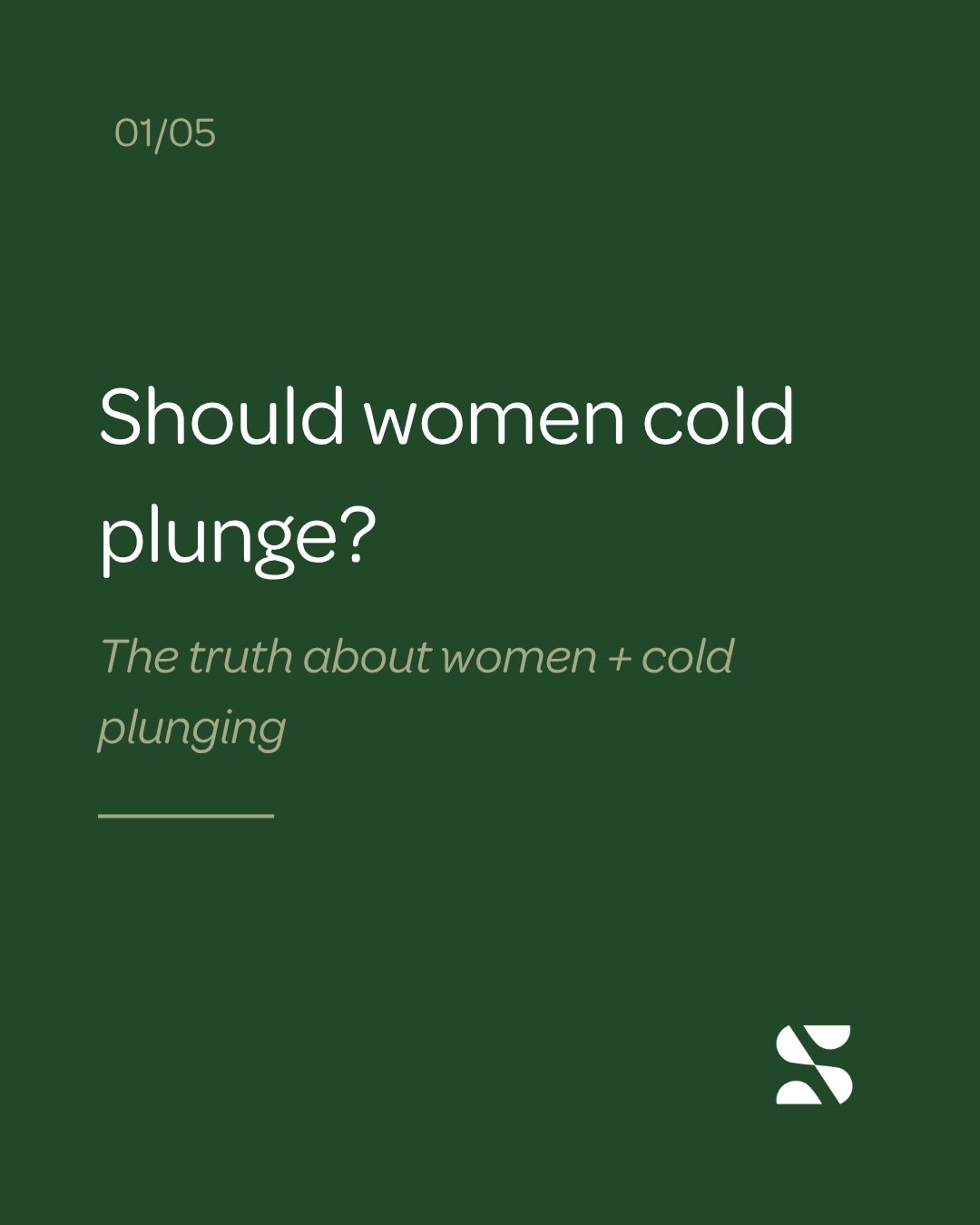 There&rsquo;s a lot of misinformation online about women and cold plunging.

The truth is that cold exposure is not inherently &ldquo;bad&rdquo; for women&rsquo;s hormones or health. Like most wellness tools, context matters.

Recovery should support