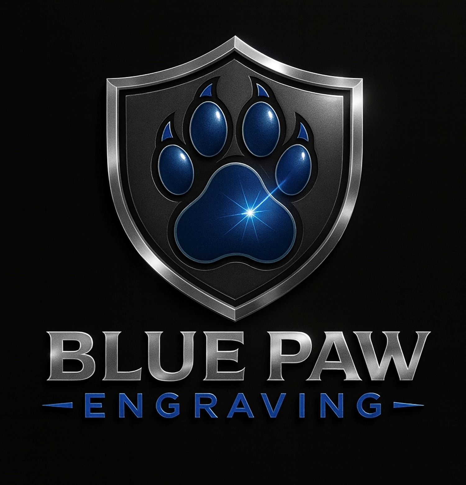 Blue Paw Custom LaserEngraving