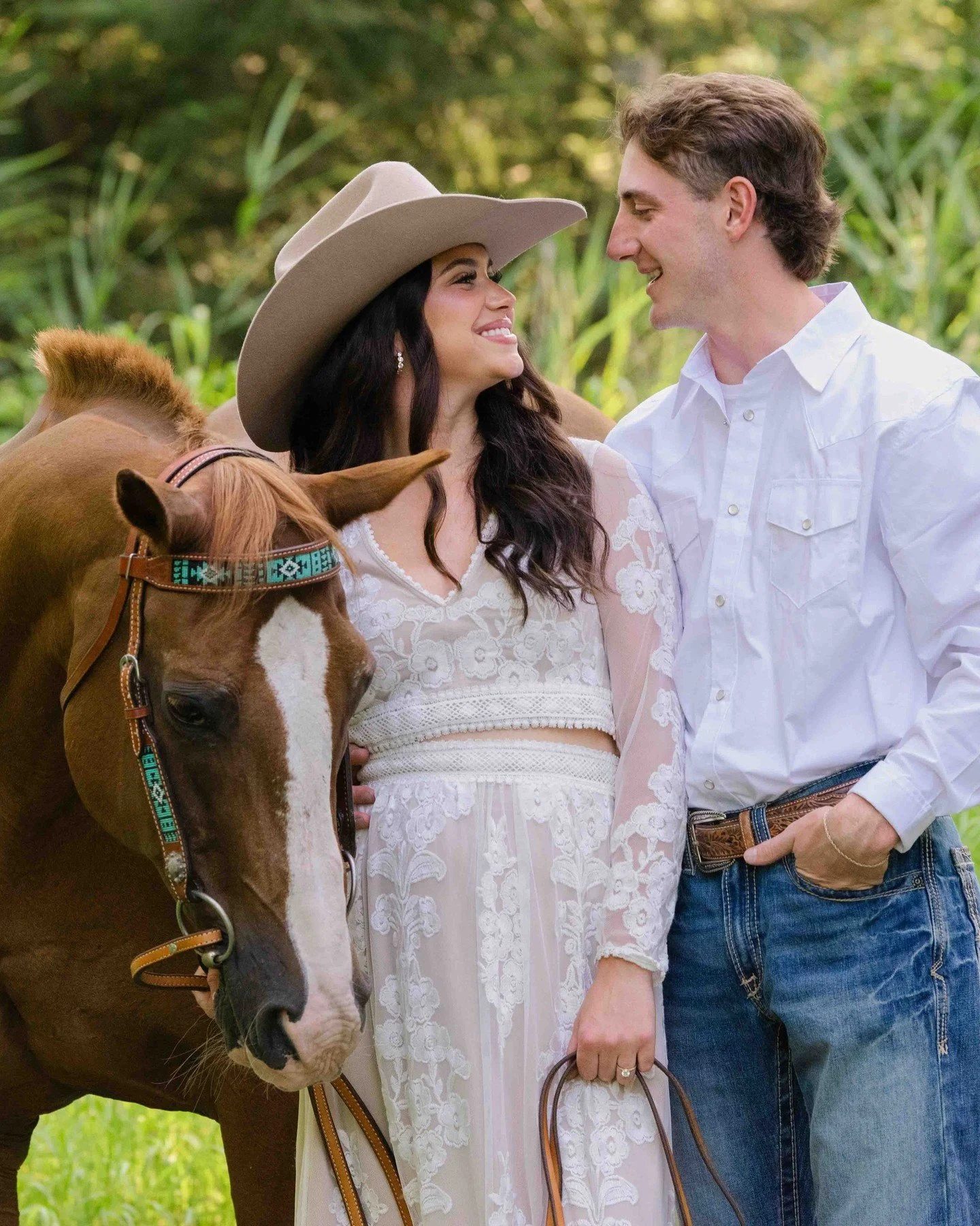 Emily &amp; Logan brought the best third wheel to their engagement session, Ace. Ace was very professional and completely unbothered, as long as Logan kept the cookies coming. Safe to say he earned every single one.