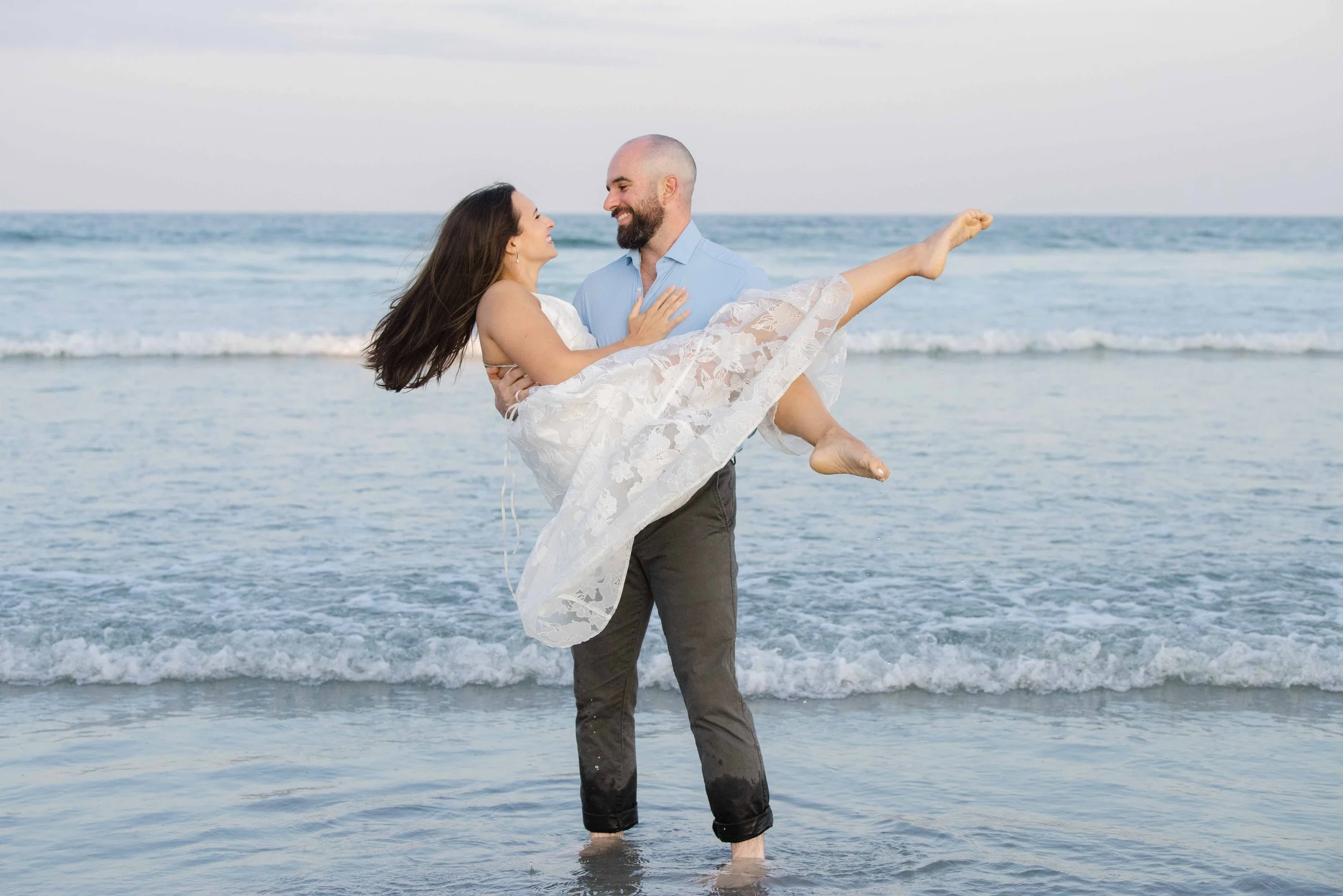 A Maine Engagement Session with Bella &amp; Felix — Nubble Lighthouse &amp; Long Sands Beach
