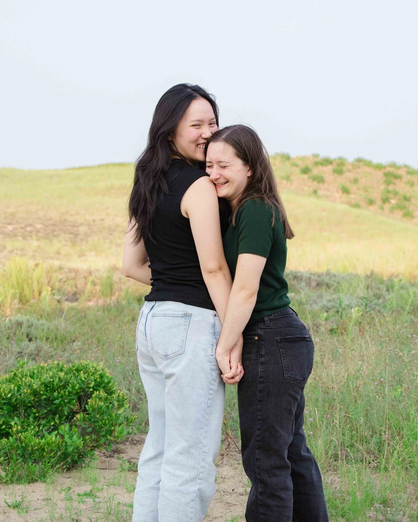 Rebecca &amp; Maddie spent their early August engagement session at Plum Island going from teasing each other and cracking up one moment to stealing sweet kisses the next. Totally unbothered by the wind, too, which makes sense once you&rsquo;ve seen 