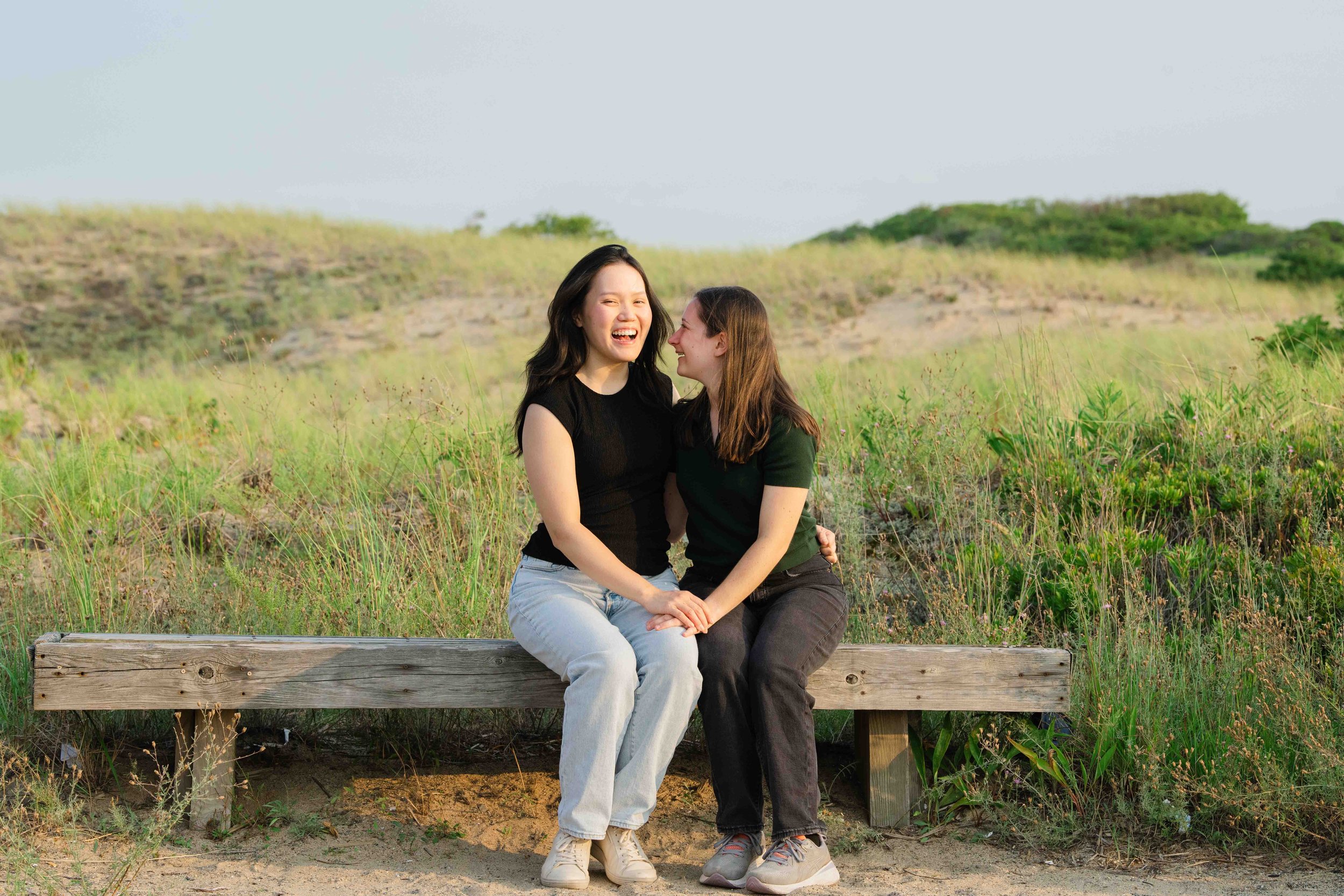 A Plum Island Engagement Session with Maddie &amp; Rebecca