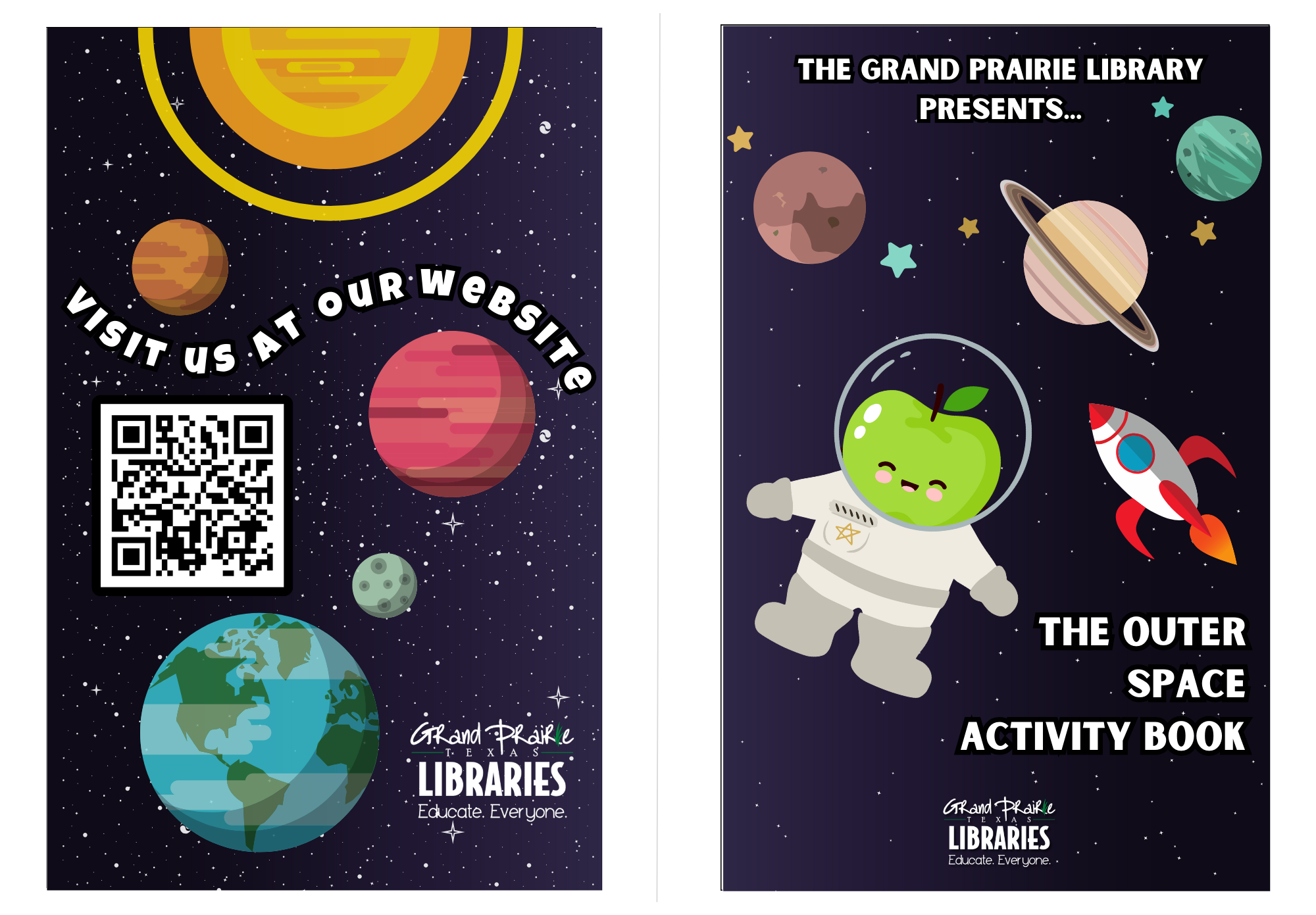 Activity book for Grand Prairie Library 