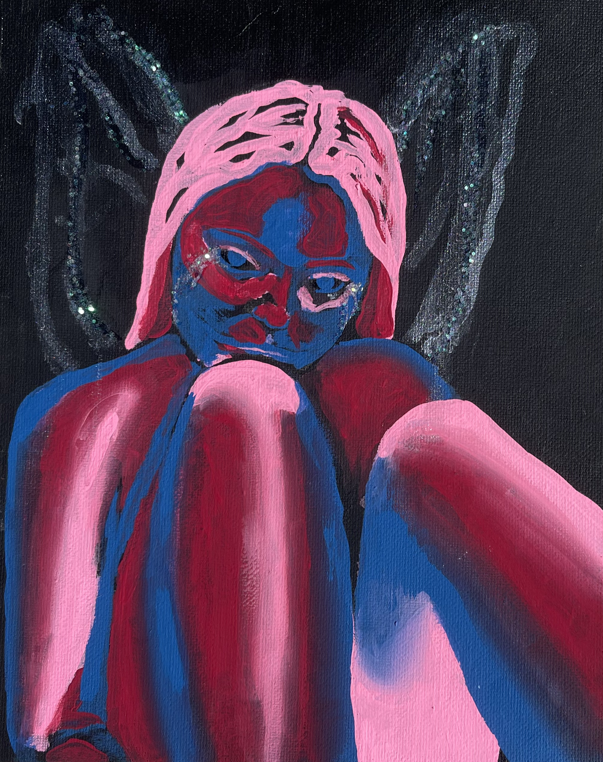 Acrylic on canvas panel. 6in x 10in