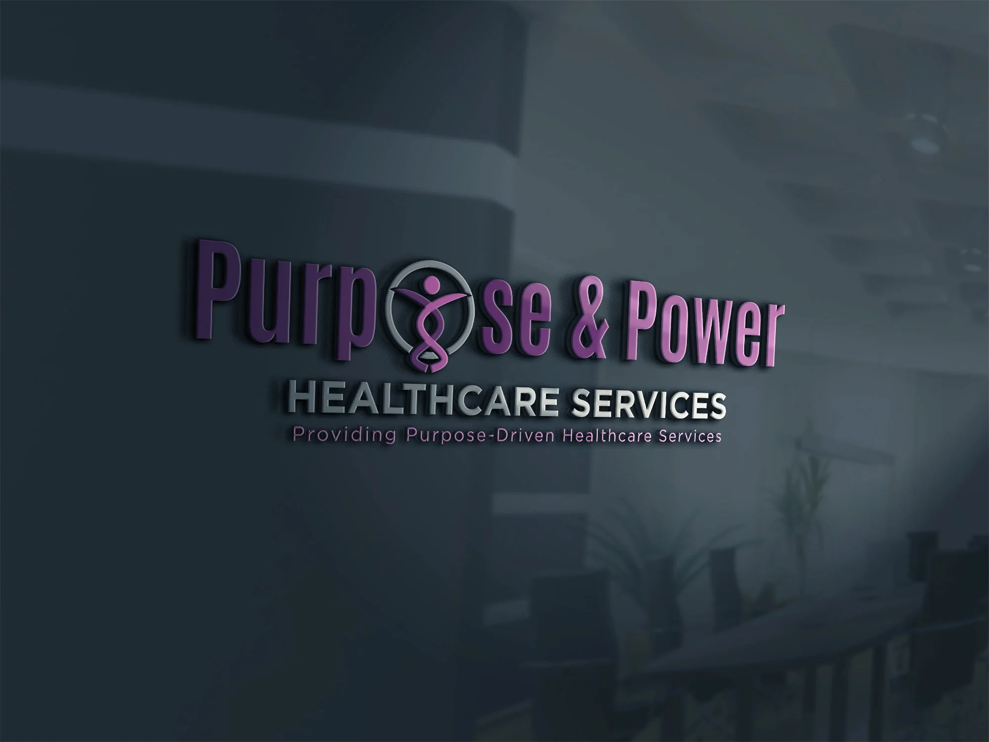 Logo for Purpose & Power Healthcare Services with the tagline 'Providing Purpose-Driven Healthcare Services'.