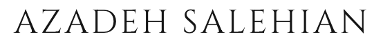 Text displaying the name 'AZADEH SALEHIAN' in capital letters.