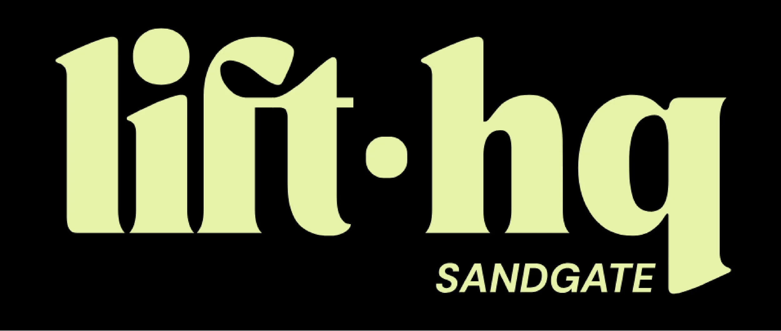 Logo for Little Thief in Sandgate with black background and light yellow-green text.