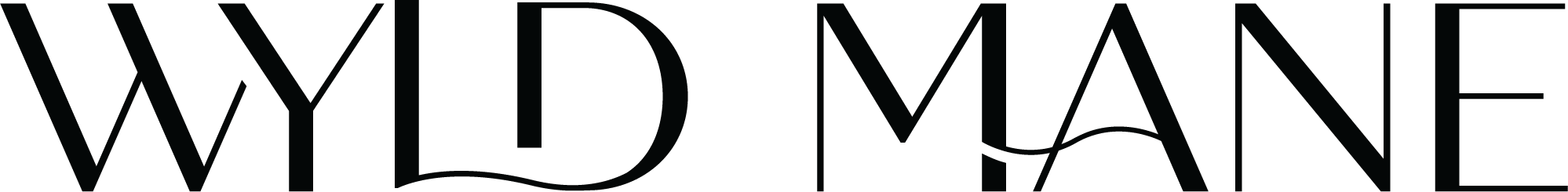 WILD MANE logo in black on a white background