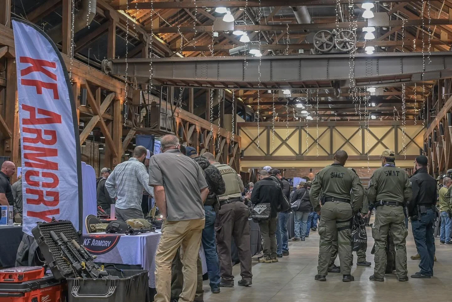 GTOA and ATOA conference attendees looking at vendor booths.