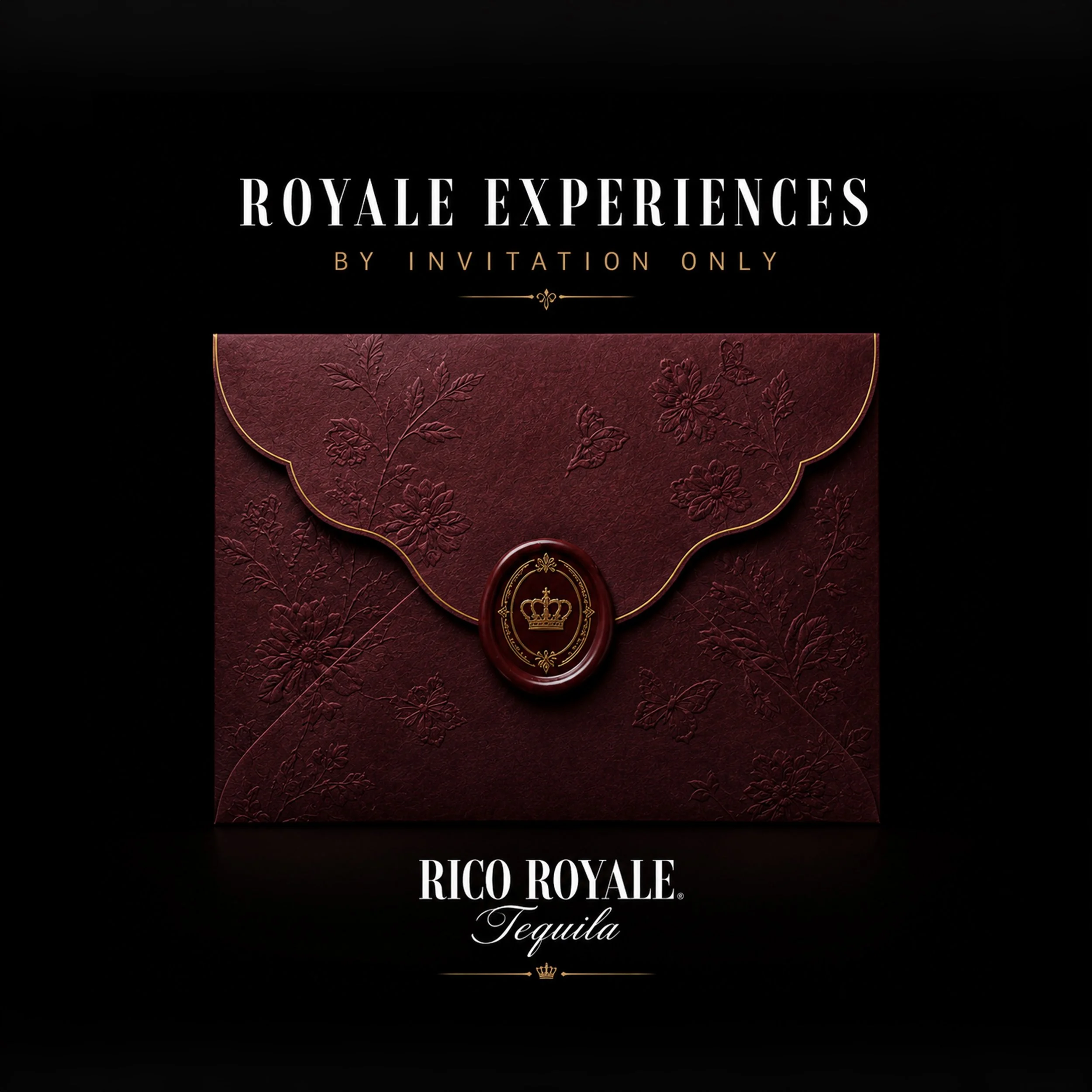 Royale Experiences. 
By invitation only. 

Request an invitation: 
ricoroyaletequila.com/royale-experiences