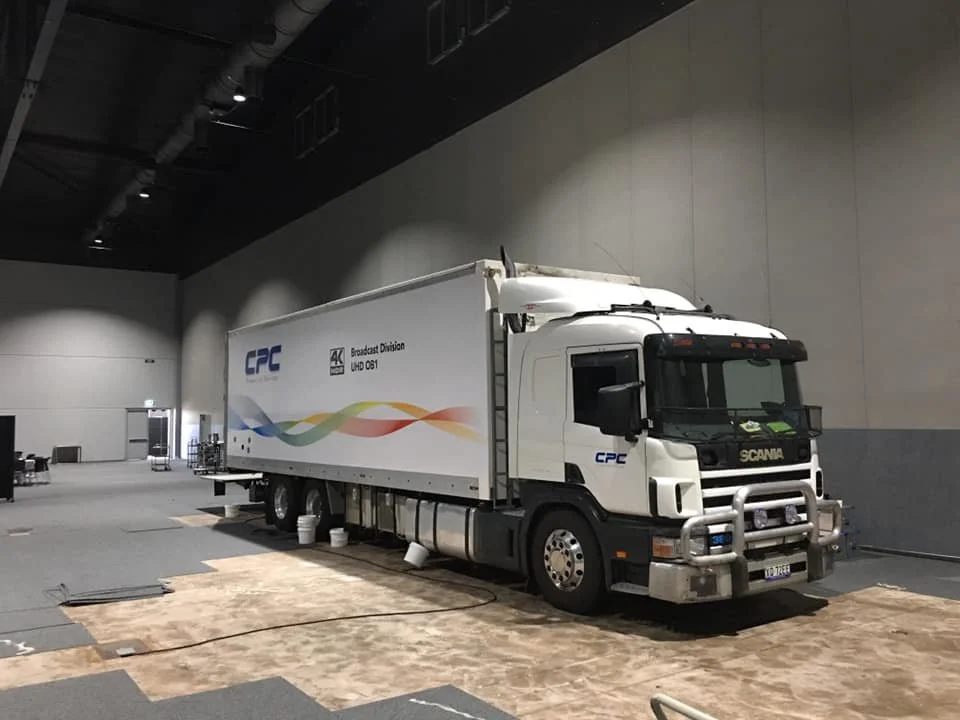 Welcome to sunny Darwin! Prep day is underway. OB truck got a wash this morning and load in for tomorrow night’s Graham Tour is underway.

February 2019