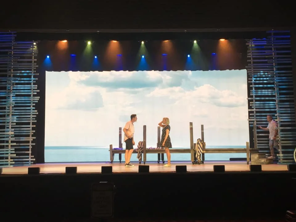 Coming up to the halfway through the limited season of Ipswich Musical Theatre Company’s Mamma Mia! Don’t forget to get your tickets for next week’s shows from Ipswich Civic Centre.
CPC Production Services are supplying lighting and sound, for our in