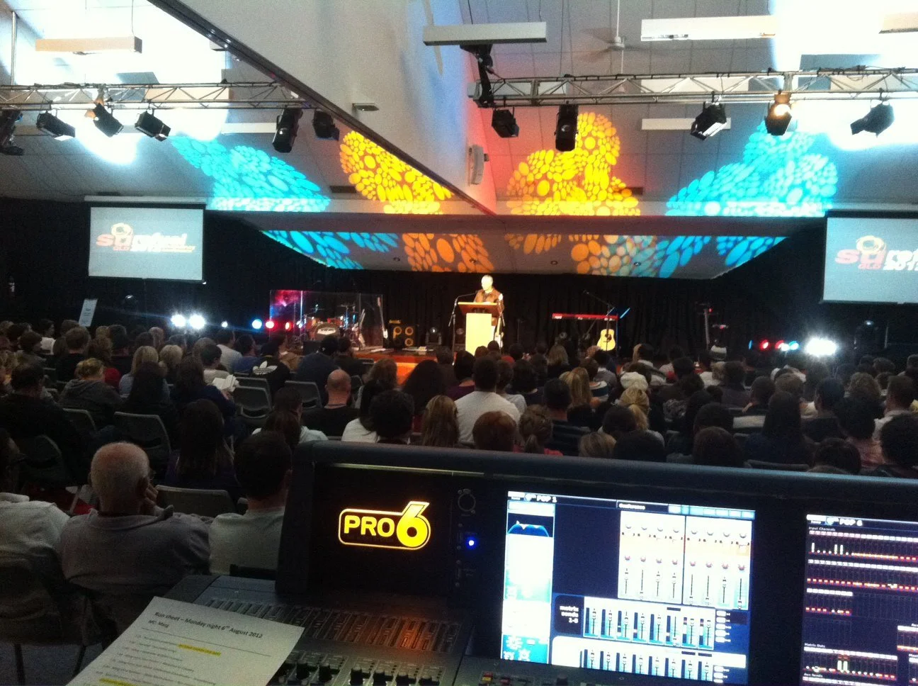 CPC Production Services in full swing with Audio, Lighting, and AV and the annual Scripture Union Conference on the Sunshine Coast. with our Midas Pro6 and Grand MA full size lighting console. Plus 2 x Barco 10K video projectors.

7th of August 2012
