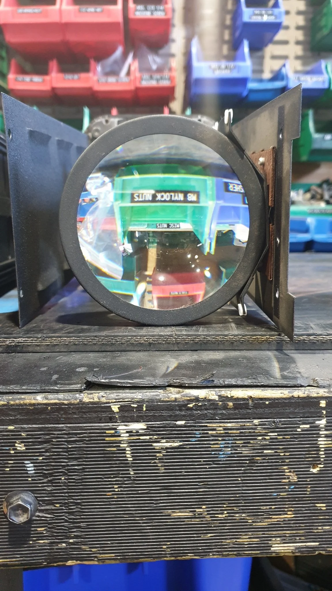 Photos from a recent lighting service, before and after lenses cleaned, I'm certain these little Selecon zoom spot 650's will work much better now.

After