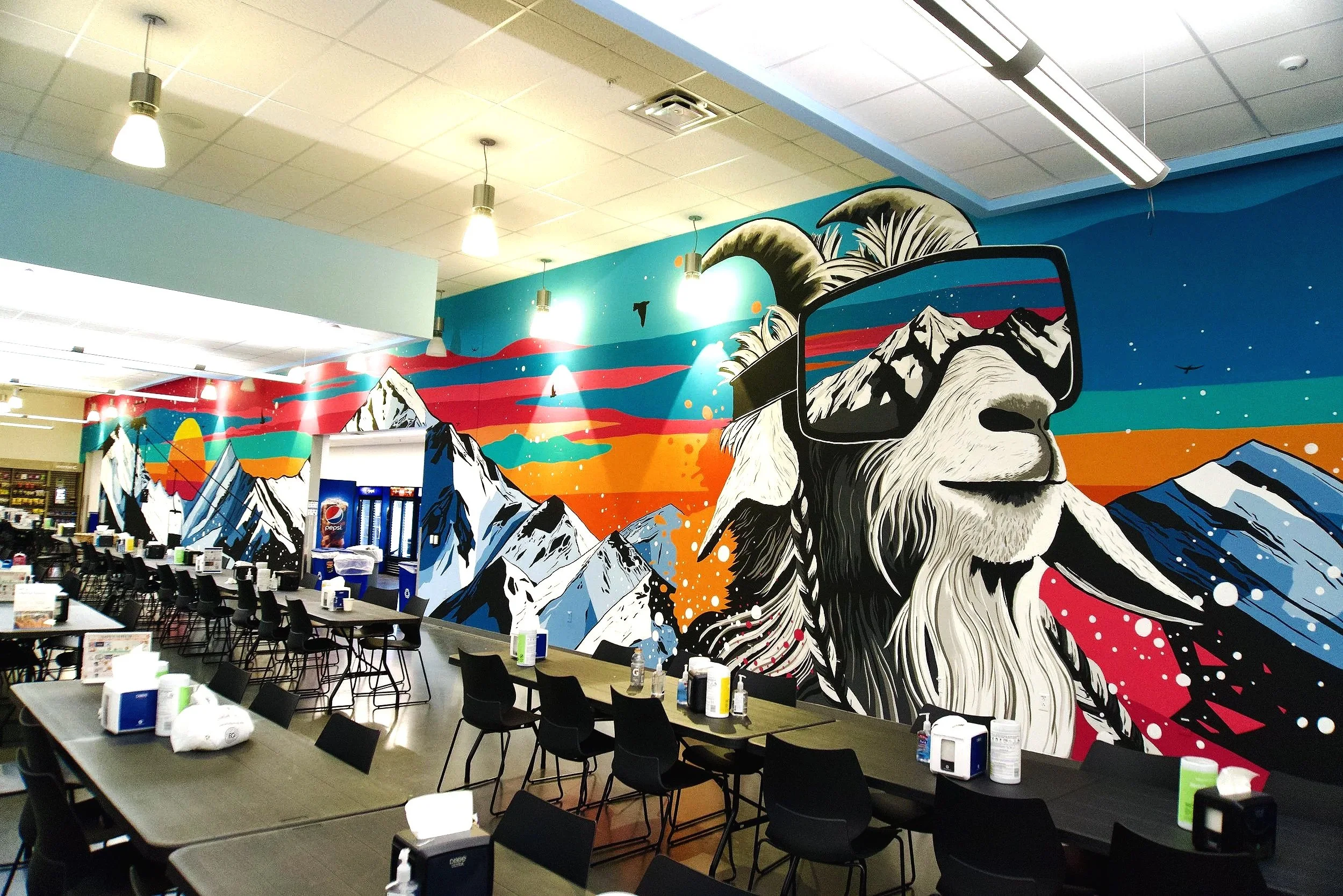 Amazon Warehouse Break Room Mural – Salt Lake City