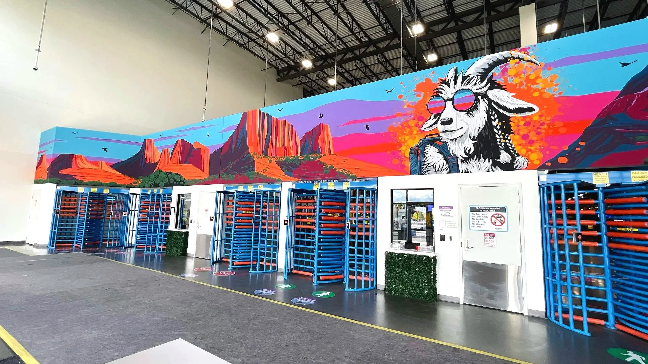 Amazon Warehouse FRONT ENTRANCE Mural – Salt Lake City