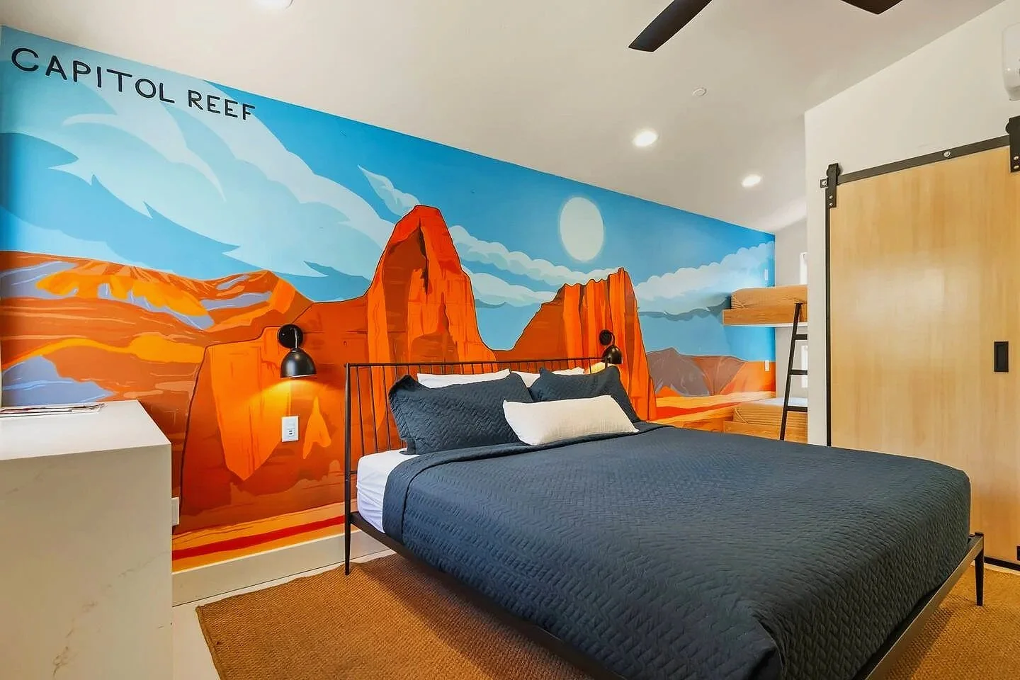 Capitol Reef–Inspired Mural in Moab Home