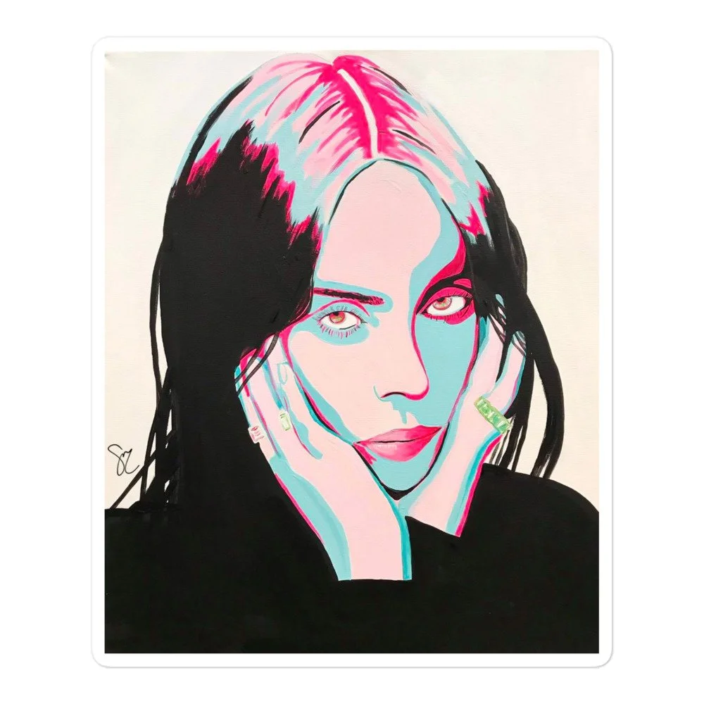Mural Portrait Vinyl Sticker