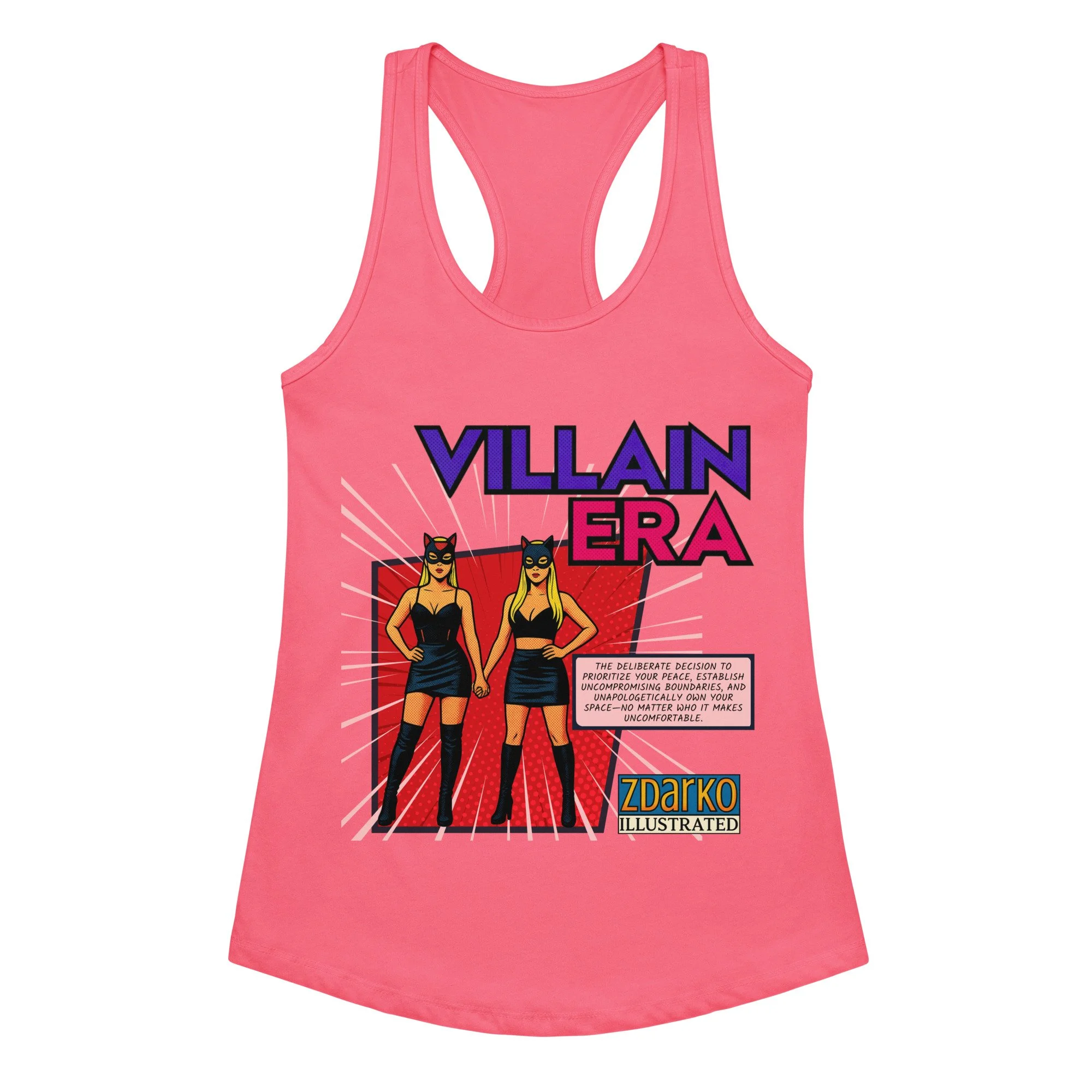 Claim the Villain - Women’s fitted racerback tank top