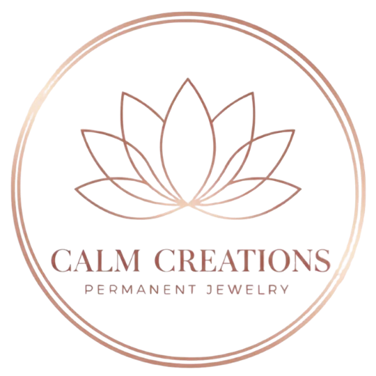 Editorial product photography for Calm Creations Permanent Jewelry, Erie, PA.