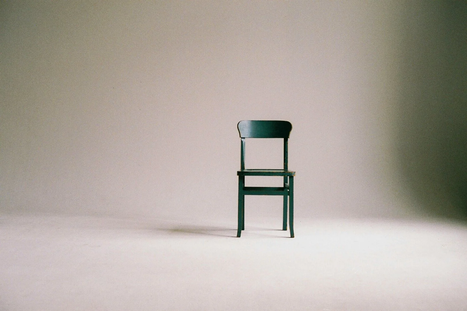 Chair in a studio setting.