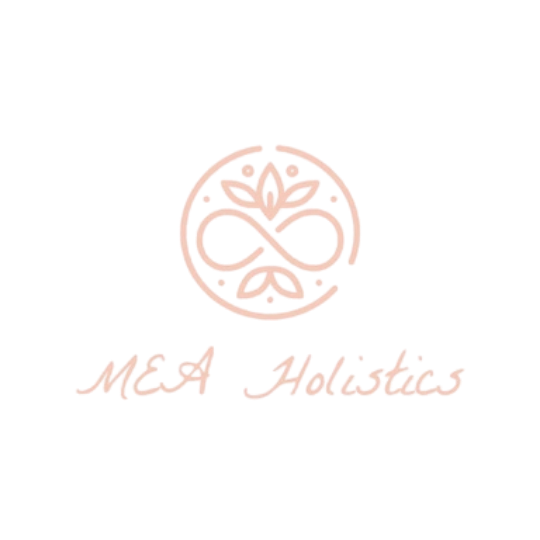 Professional brand imagery for MEA Holistics wellness center.