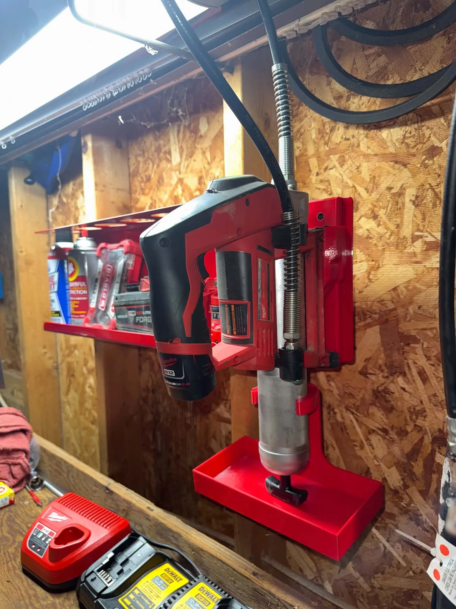Milwaukee M12 Grease Gun Mount