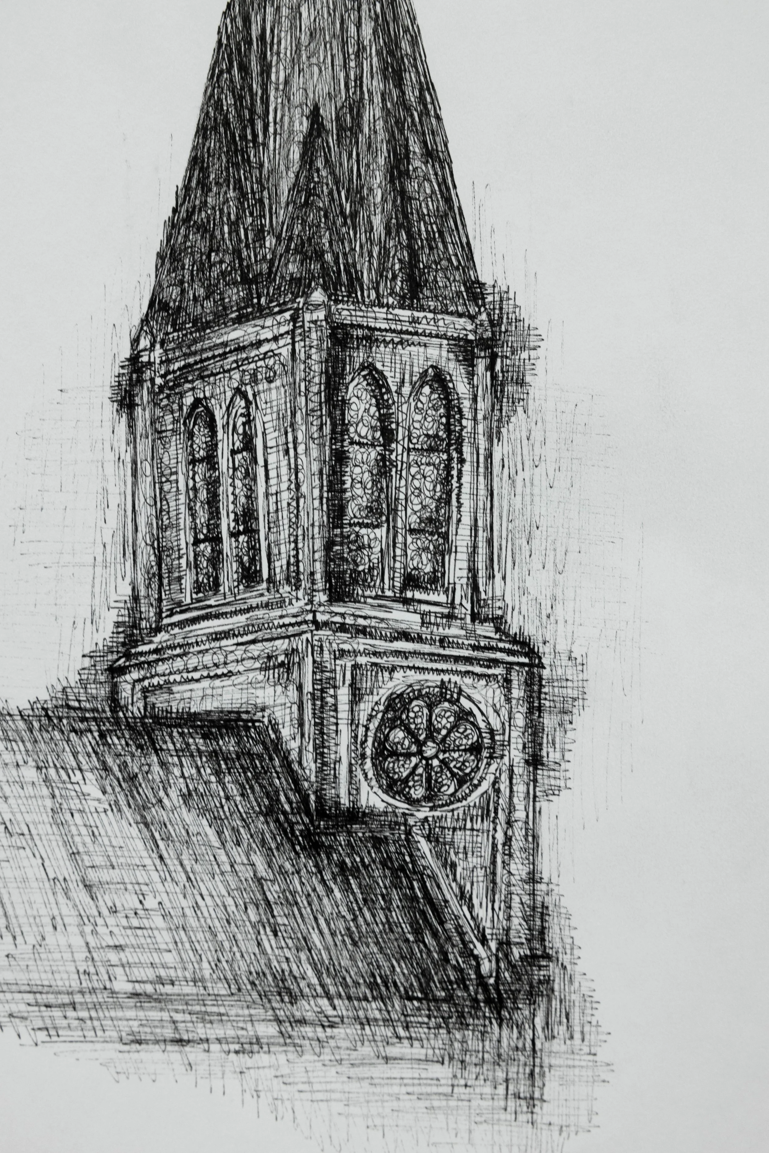 ink pen on paper