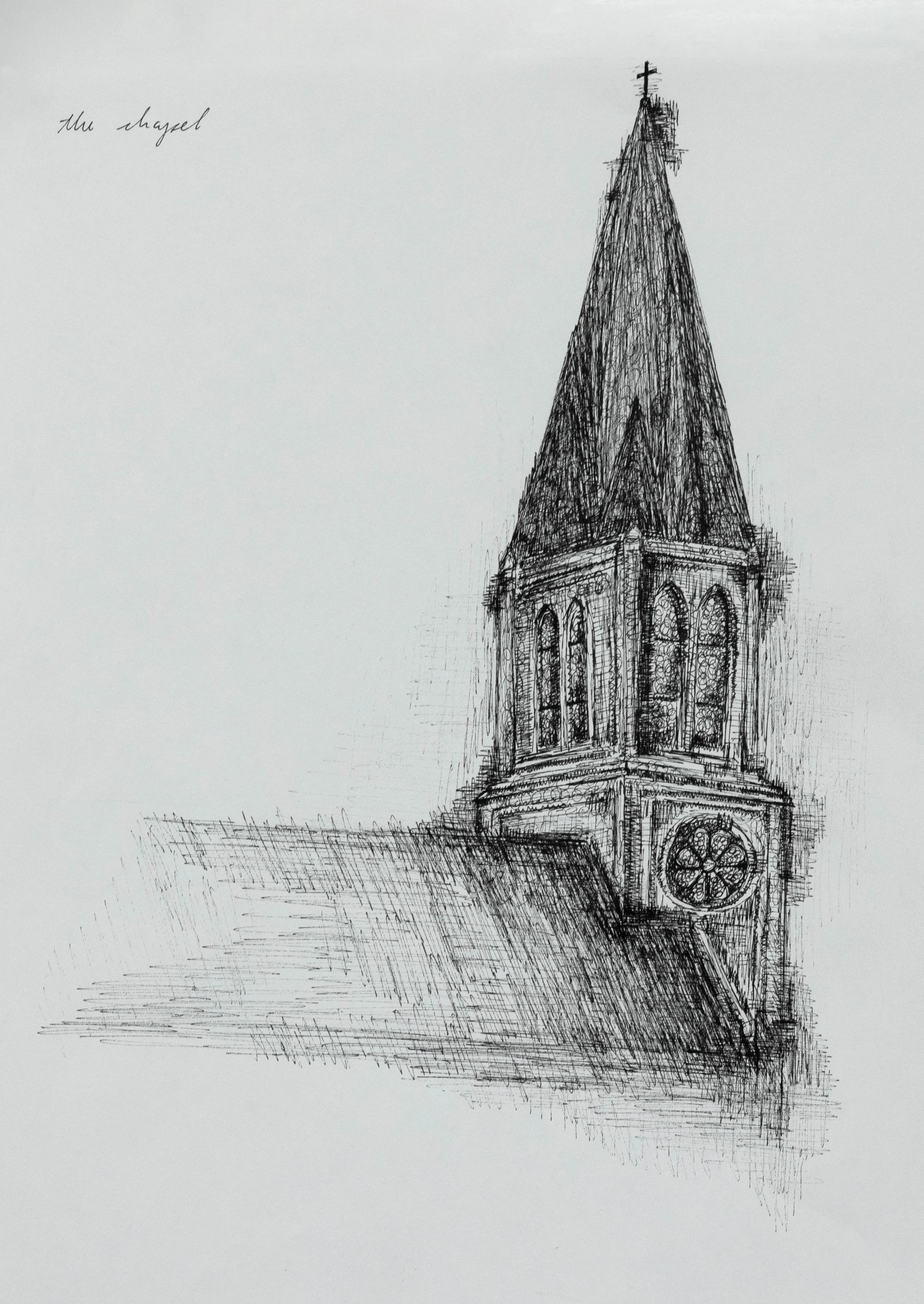 ink pen on paper