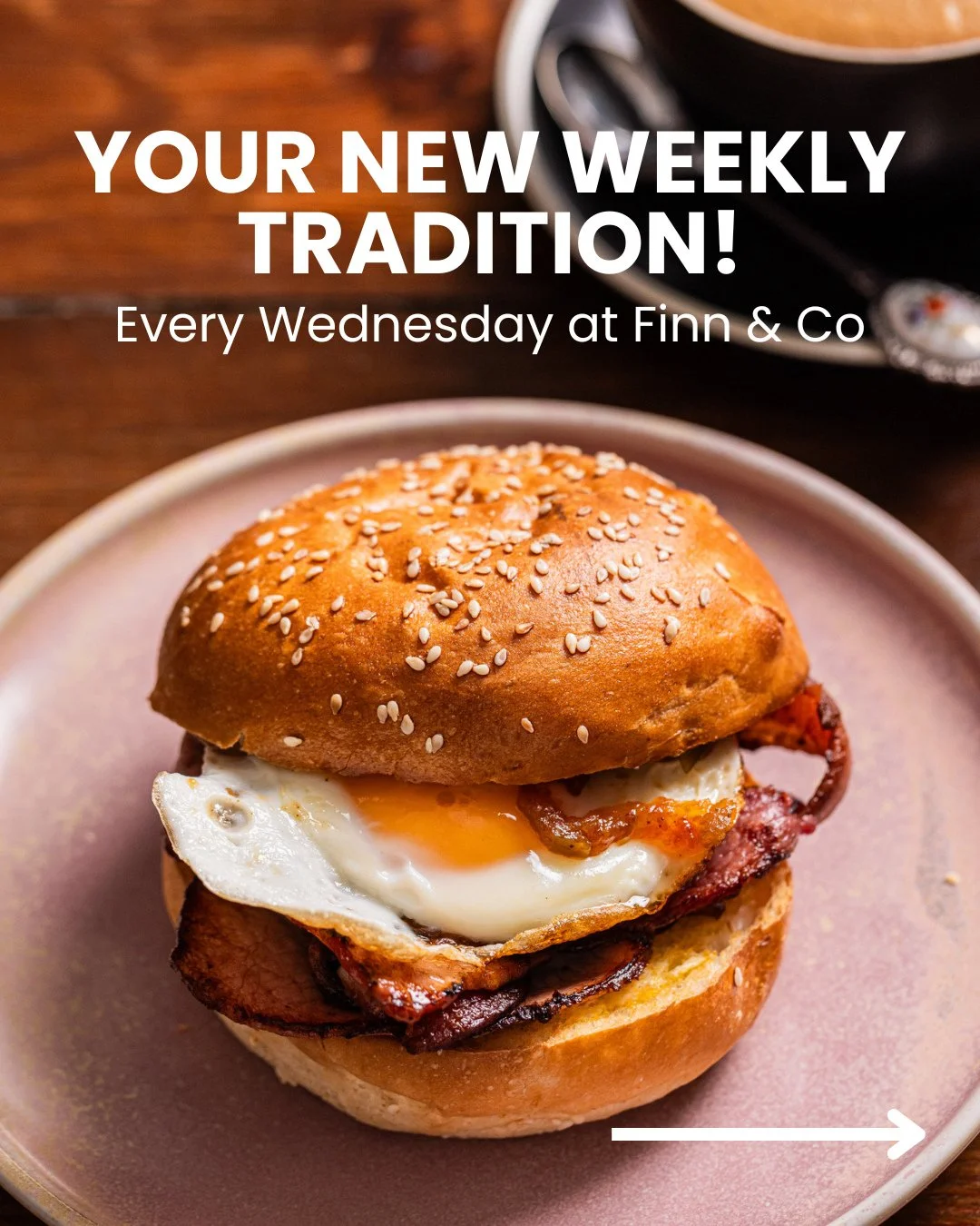📼✨ Introducing Throw-Back Wednesdays ✨📼⁠
⁠
We're winding the clock back to a simpler time...⁠
⁠
One day a week.⁠
One classic brekky.⁠
One seriously good deal.⁠
⁠
🥓 Bacon &amp; Egg Roll &mdash; $8⁠
☕ Bacon &amp; Egg Roll + Coffee &mdash; $11⁠
⁠
Eve