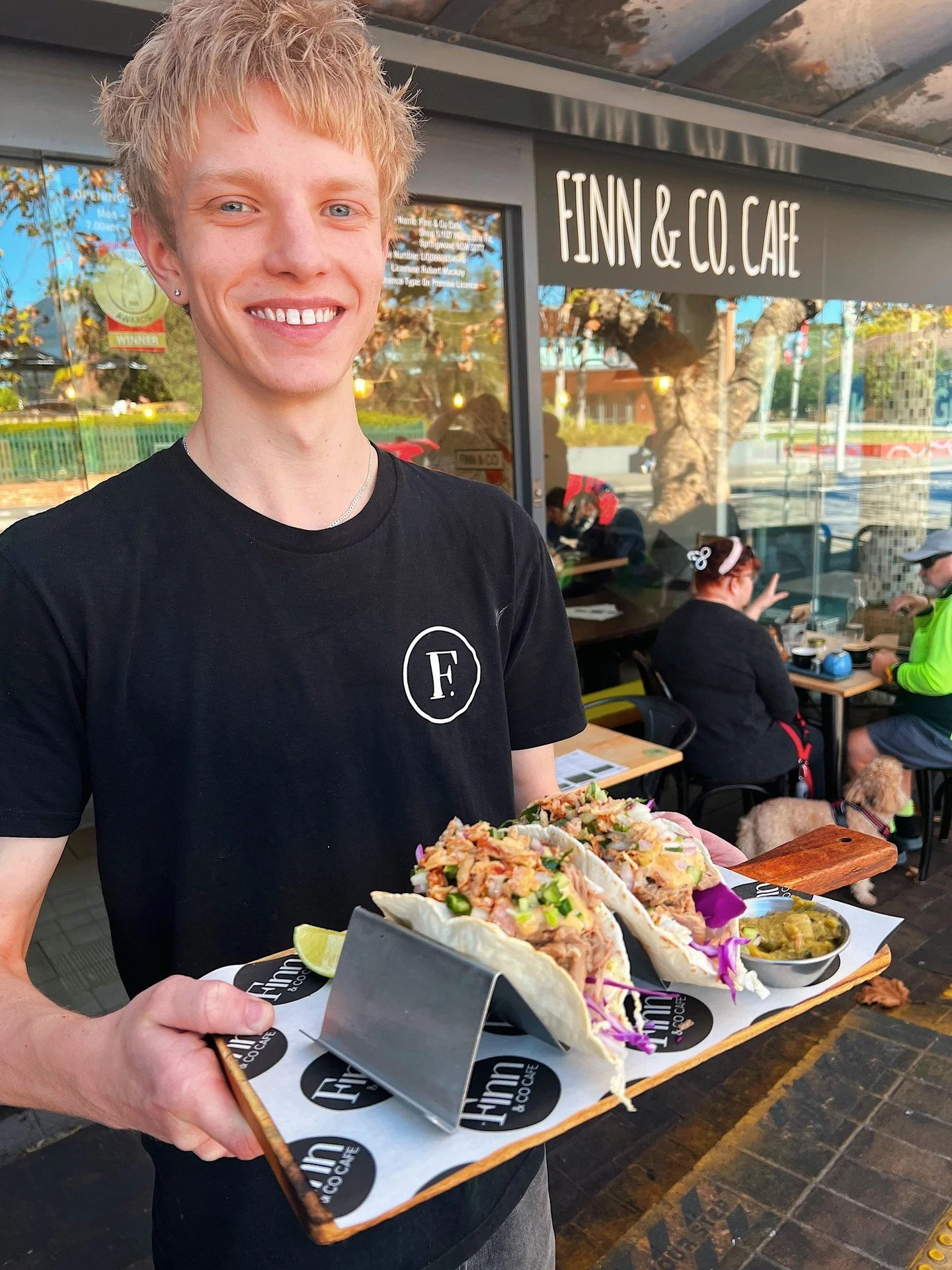 Eli deserves a bit of a shoutout. 👏⁠
⁠
If you&rsquo;ve been into the caf&eacute;, chances are you&rsquo;ve seen him behind the coffee machine, helping out in the kitchen or having a chat with someone at the counter.⁠
⁠
Thanks Eli. We&rsquo;re lucky 