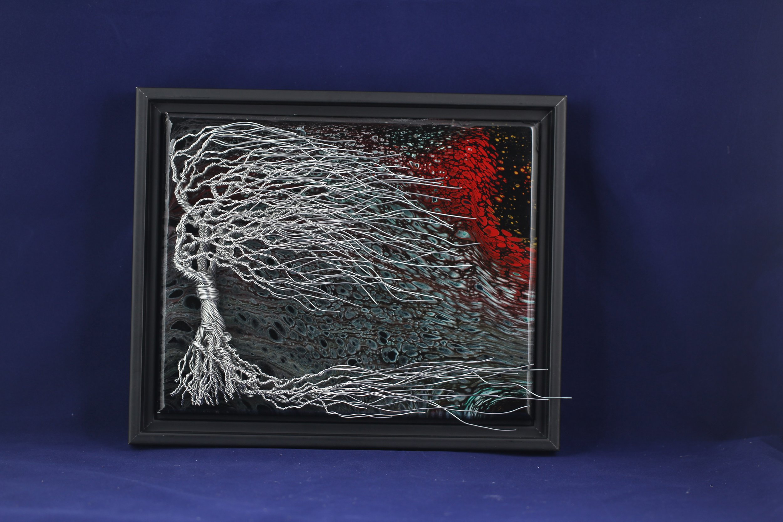 Acrylic Swipe and Wind-Swept Tree - #5250 - $160