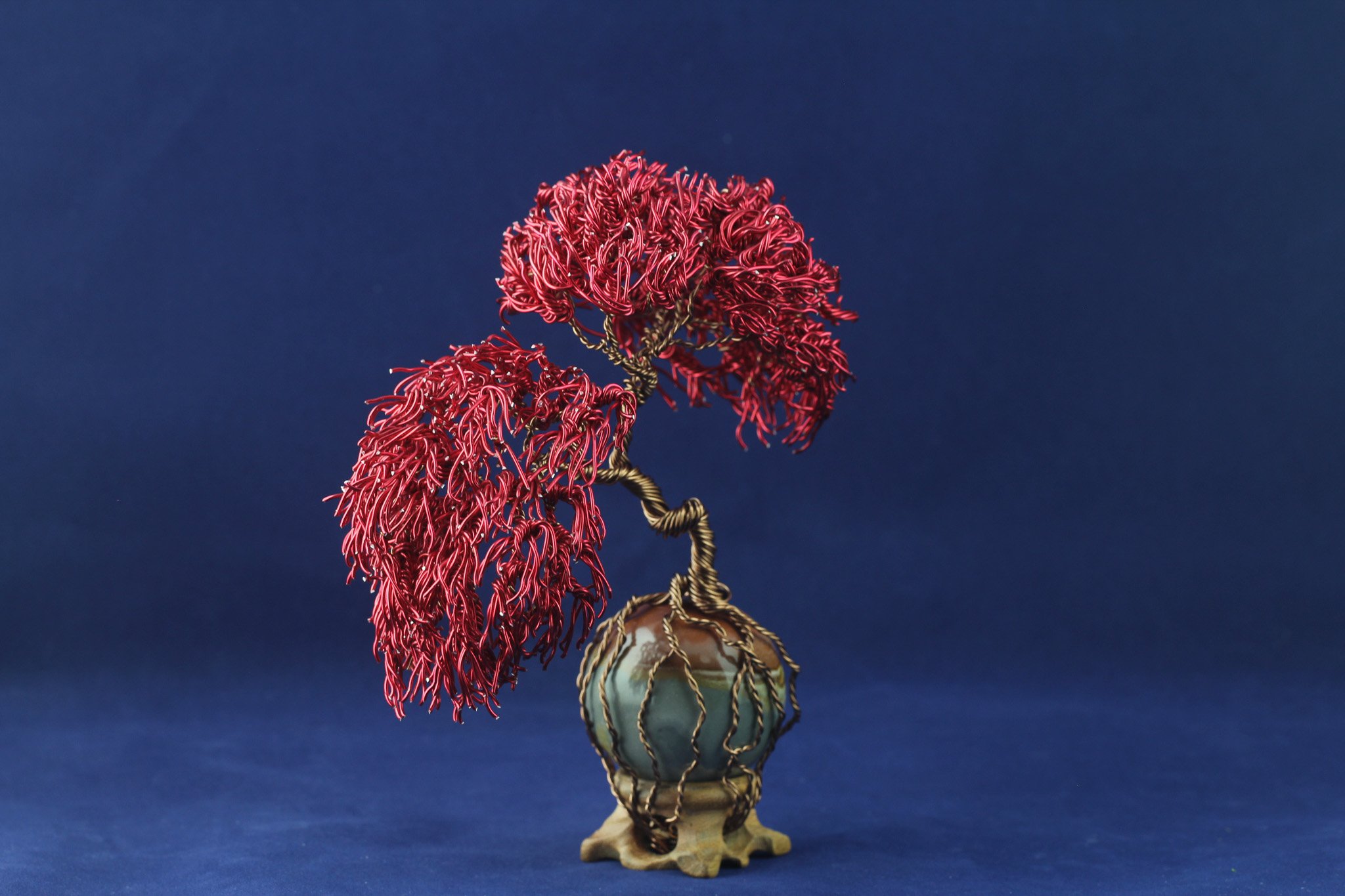 Red Bonsai on Jasper - Sold